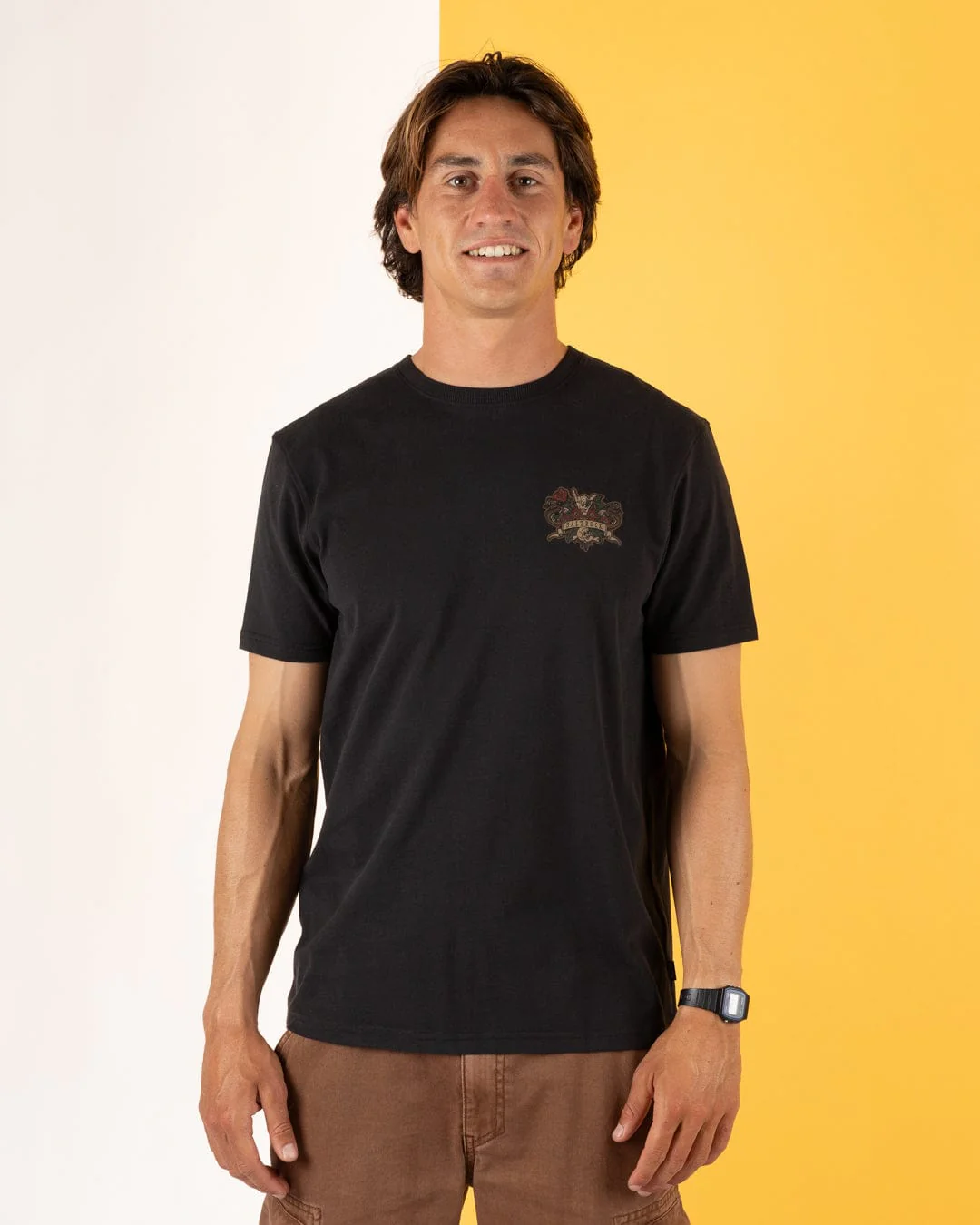 Stag Tattoo - Mens Short Sleeve T-Shirt - Black - Image 4