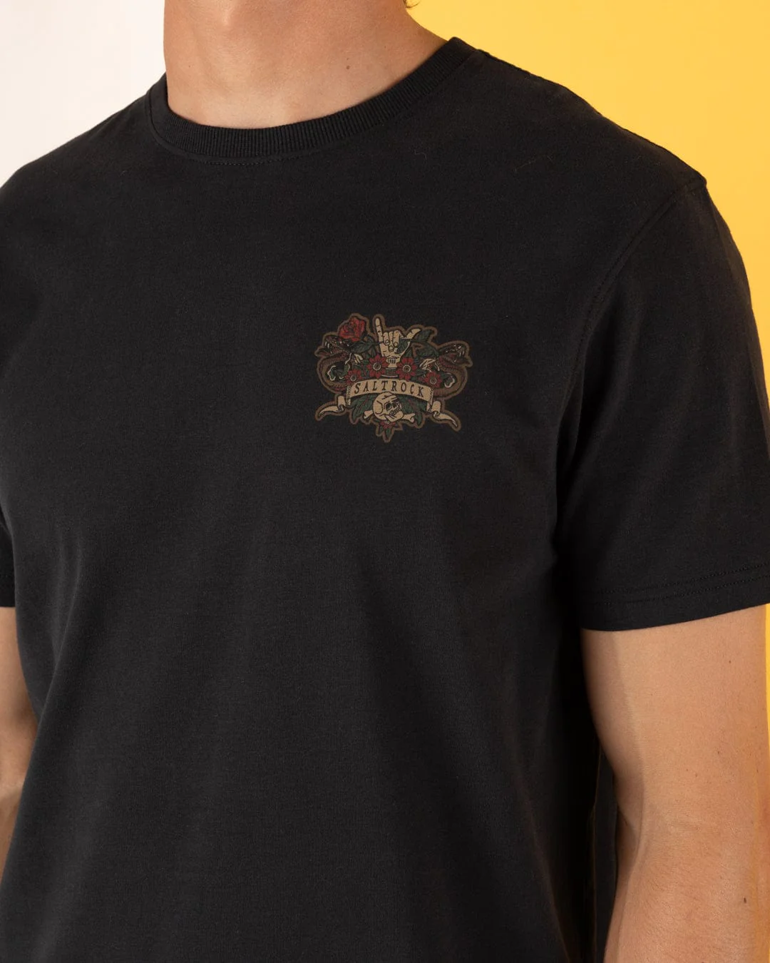 Stag Tattoo - Mens Short Sleeve T-Shirt - Black - Image 5