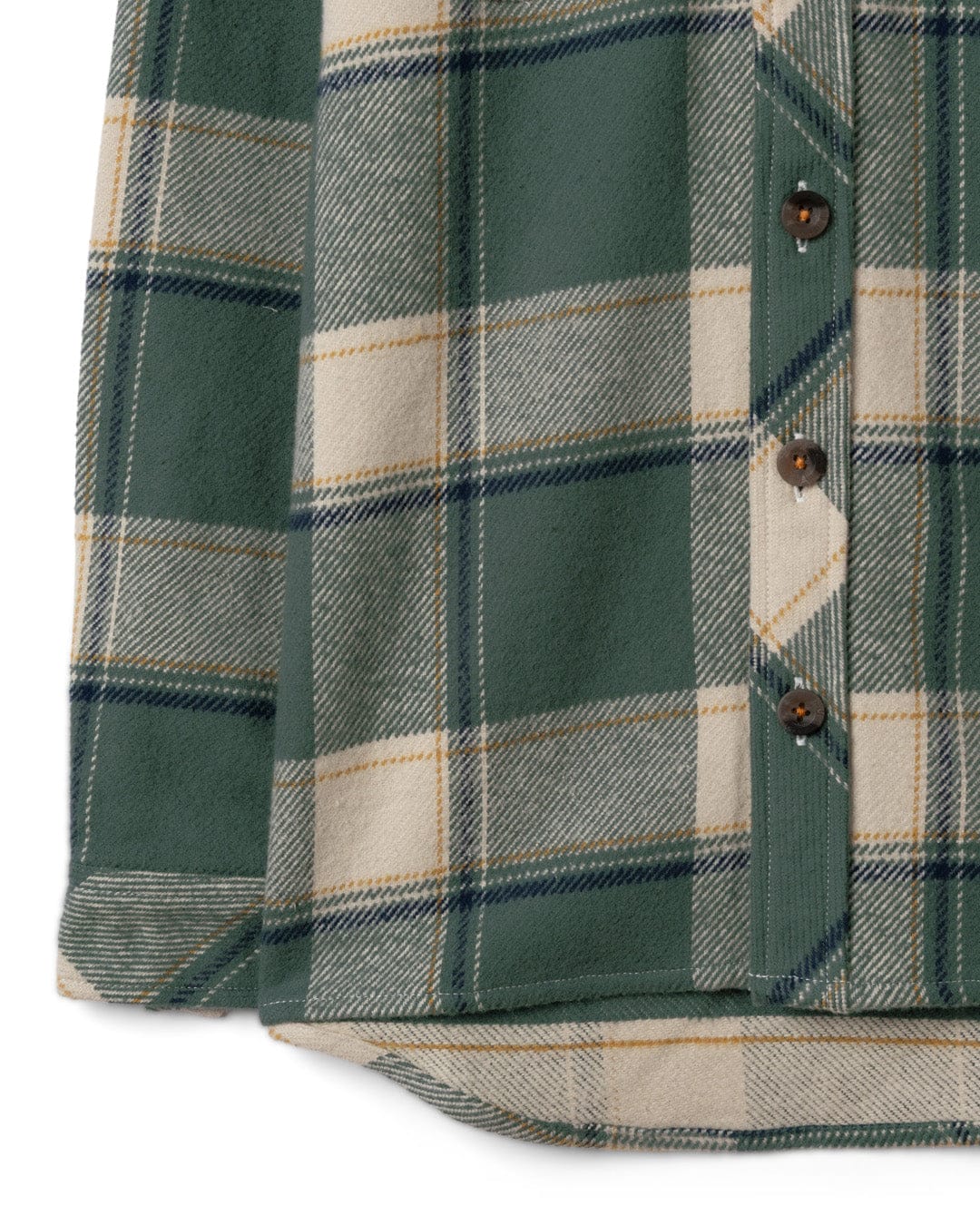 Strait - Kids Long Sleeve Flannel Shirt - Dark Green - Image 3