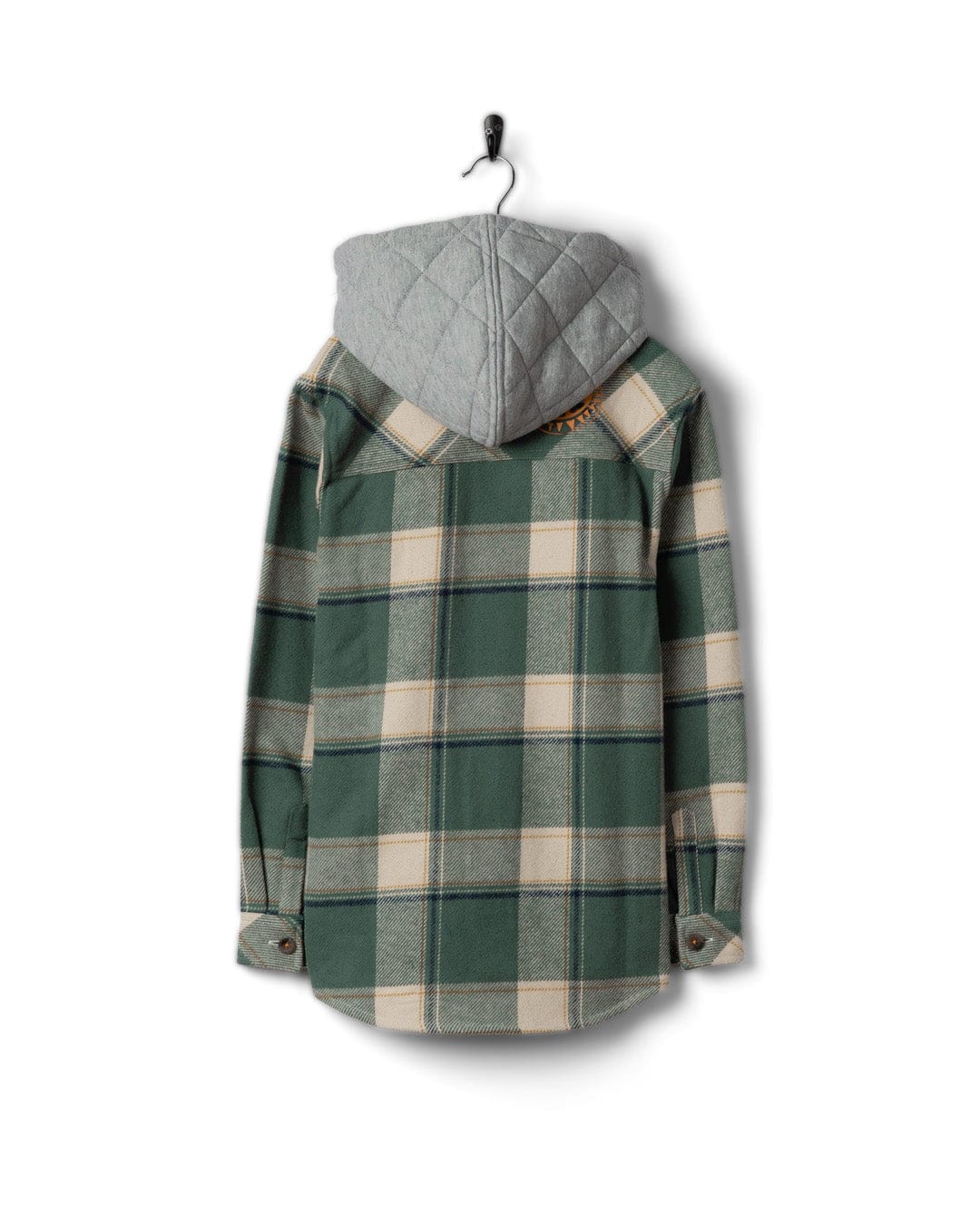 Strait - Kids Long Sleeve Flannel Shirt - Dark Green - Image 4