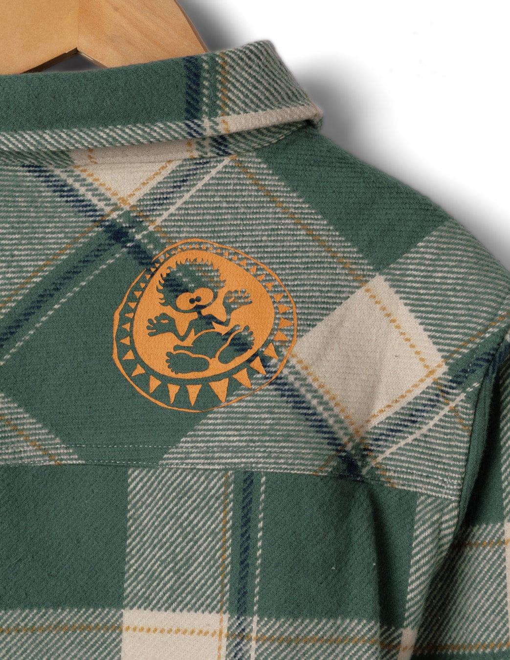 Strait - Kids Long Sleeve Flannel Shirt - Dark Green - Image 7