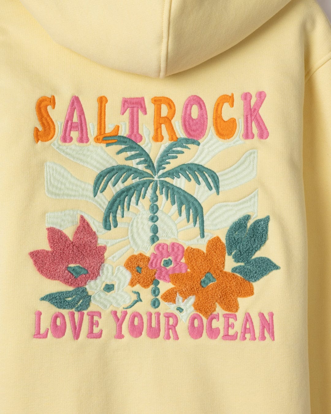 Sun Daze - Kids Borg Lined Hoodie - Light Yellow - Image 3