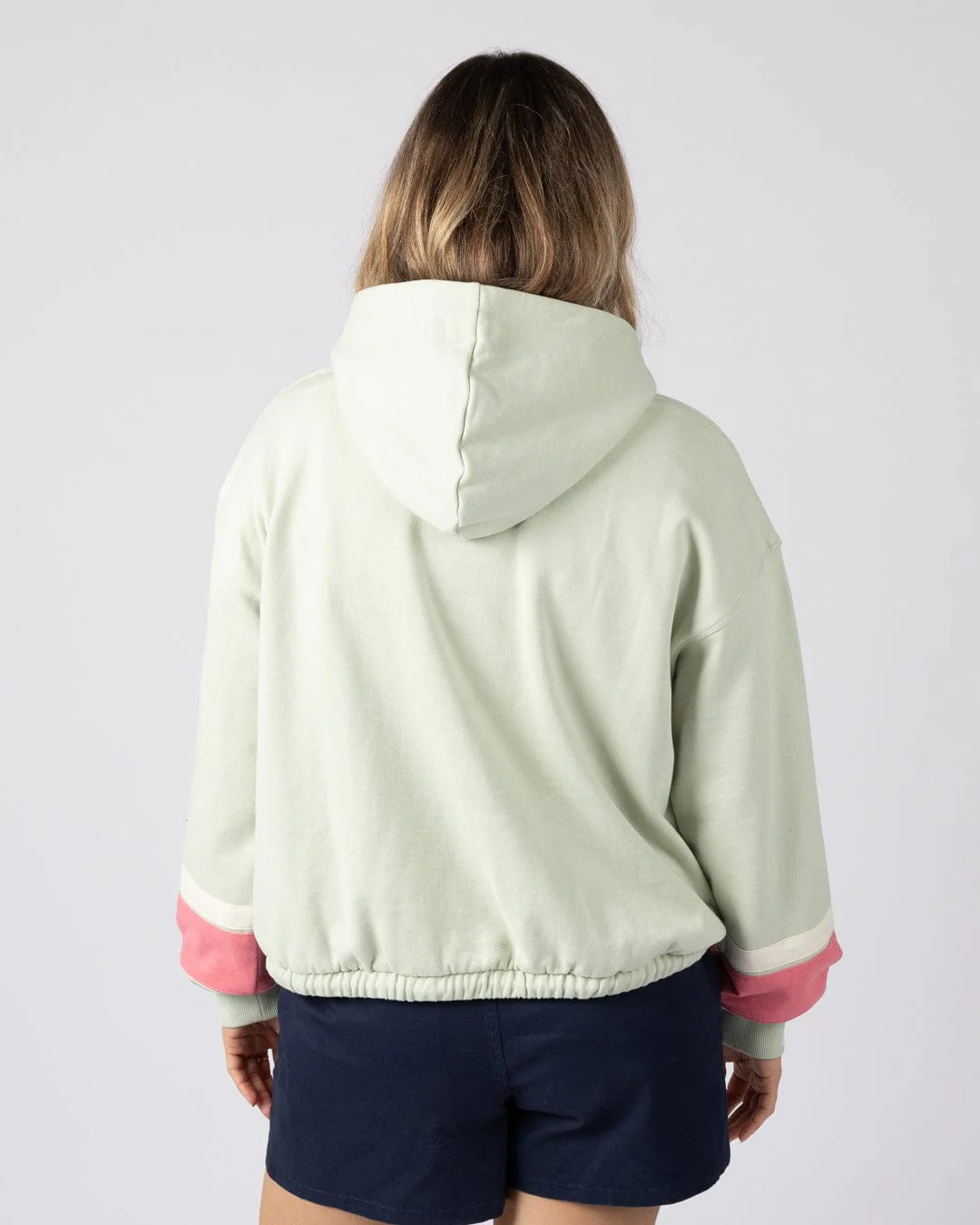 Sun Daze  - Womens Pop Hoodie - Light Green - Image 4