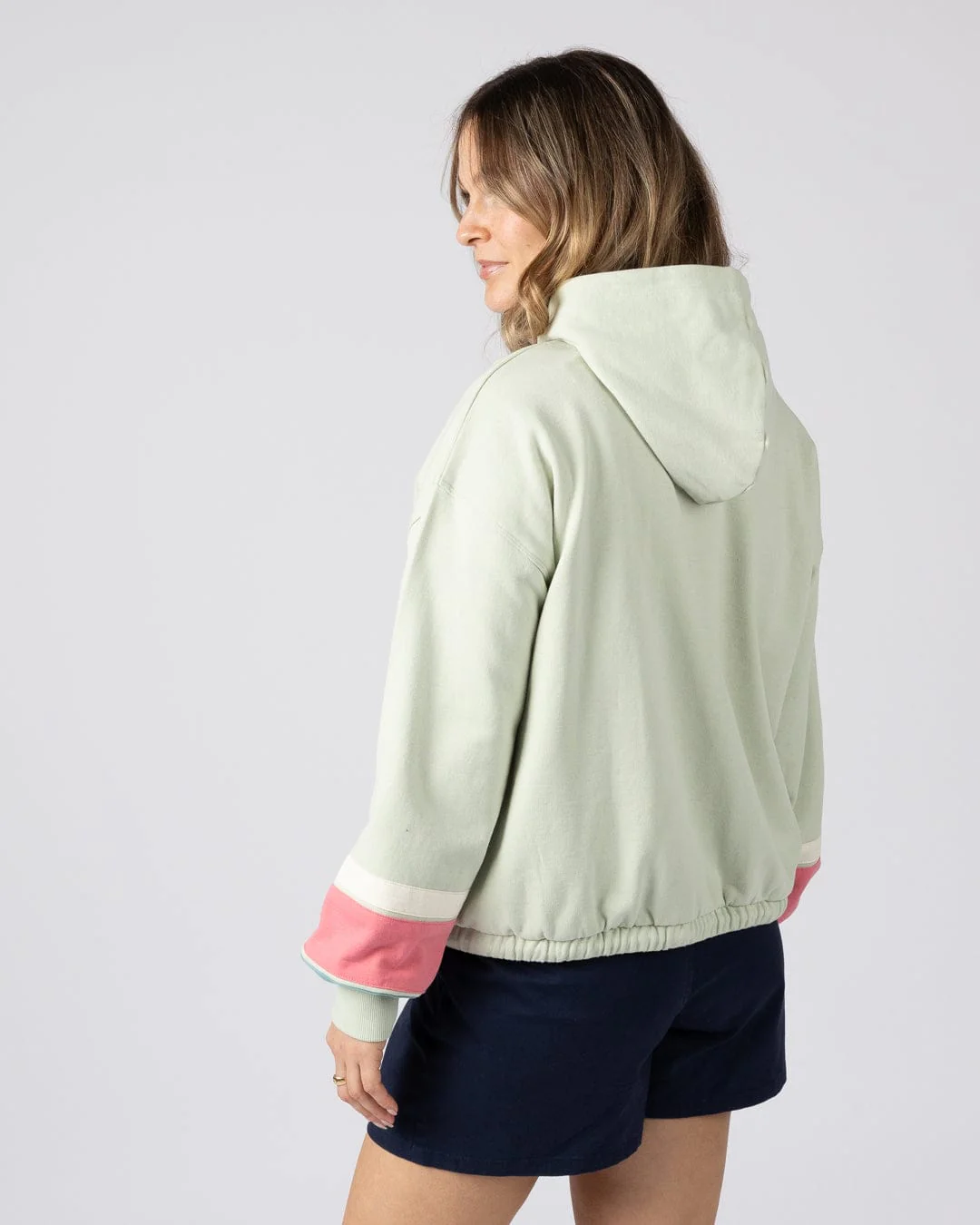 Sun Daze  - Womens Pop Hoodie - Light Green - Image 6