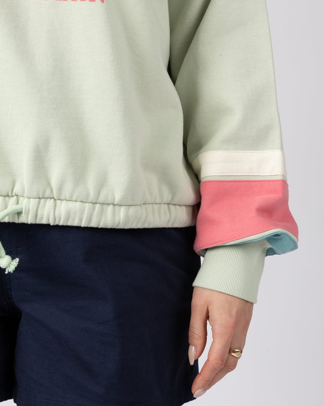 Sun Daze  - Womens Pop Hoodie - Light Green - Image 7