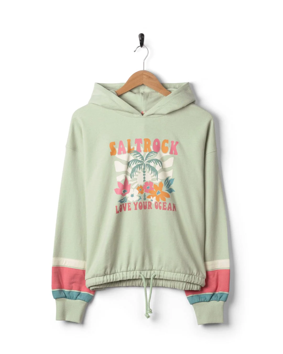 Sun Daze  - Womens Pop Hoodie - Light Green - Image 9