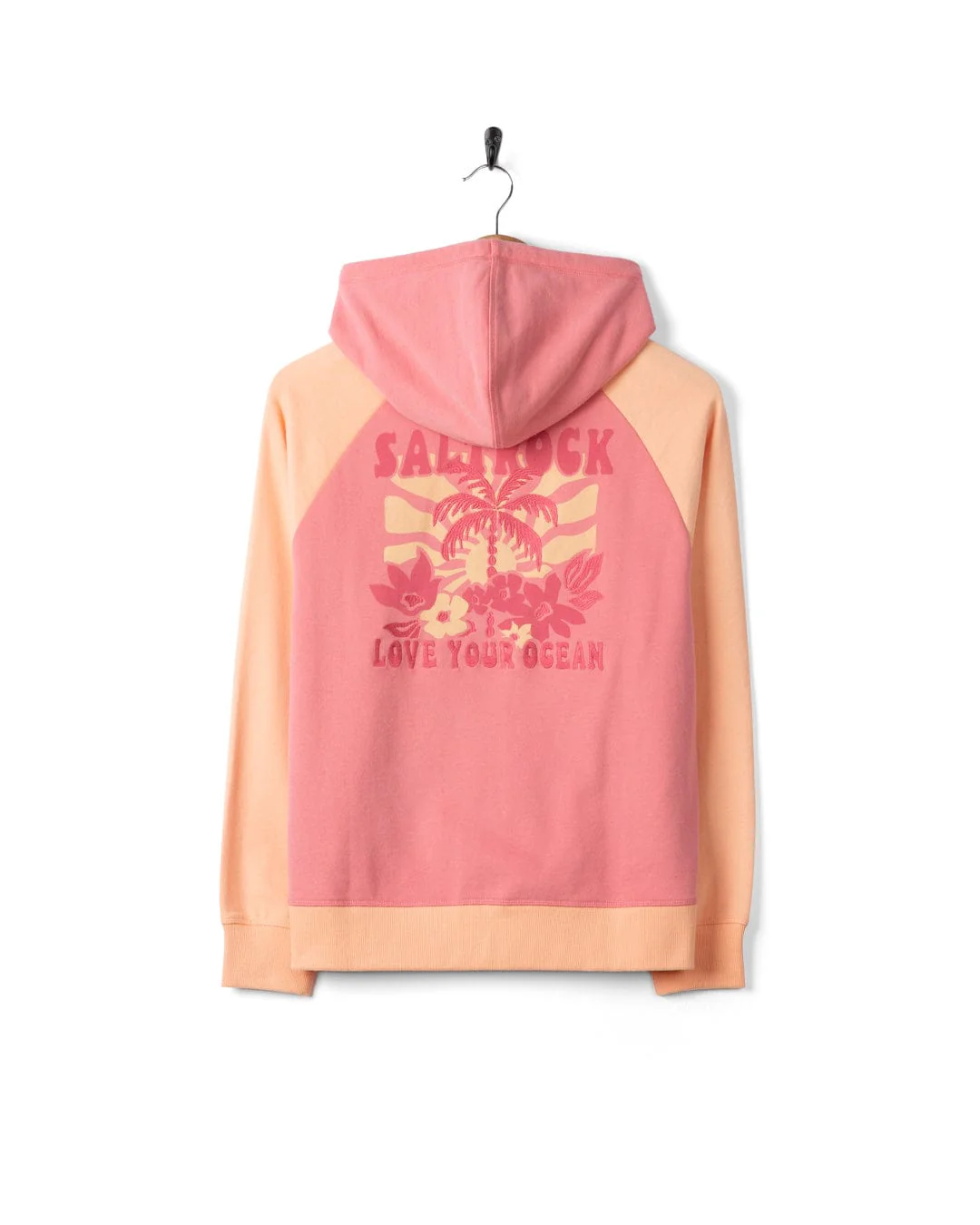 Sun Daze - Womens Zip Through Hoodie - Bright Pink - Image 10