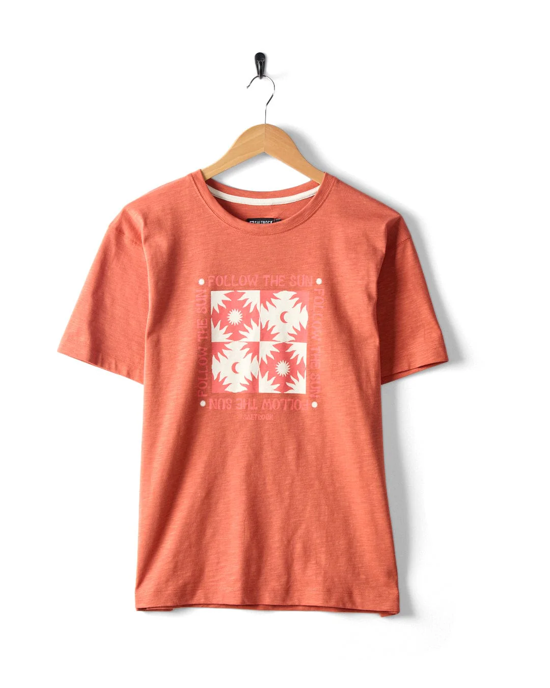 Sun Follower - Womens Oversized Short Sleeve T-Shirt - Orange - Image 3