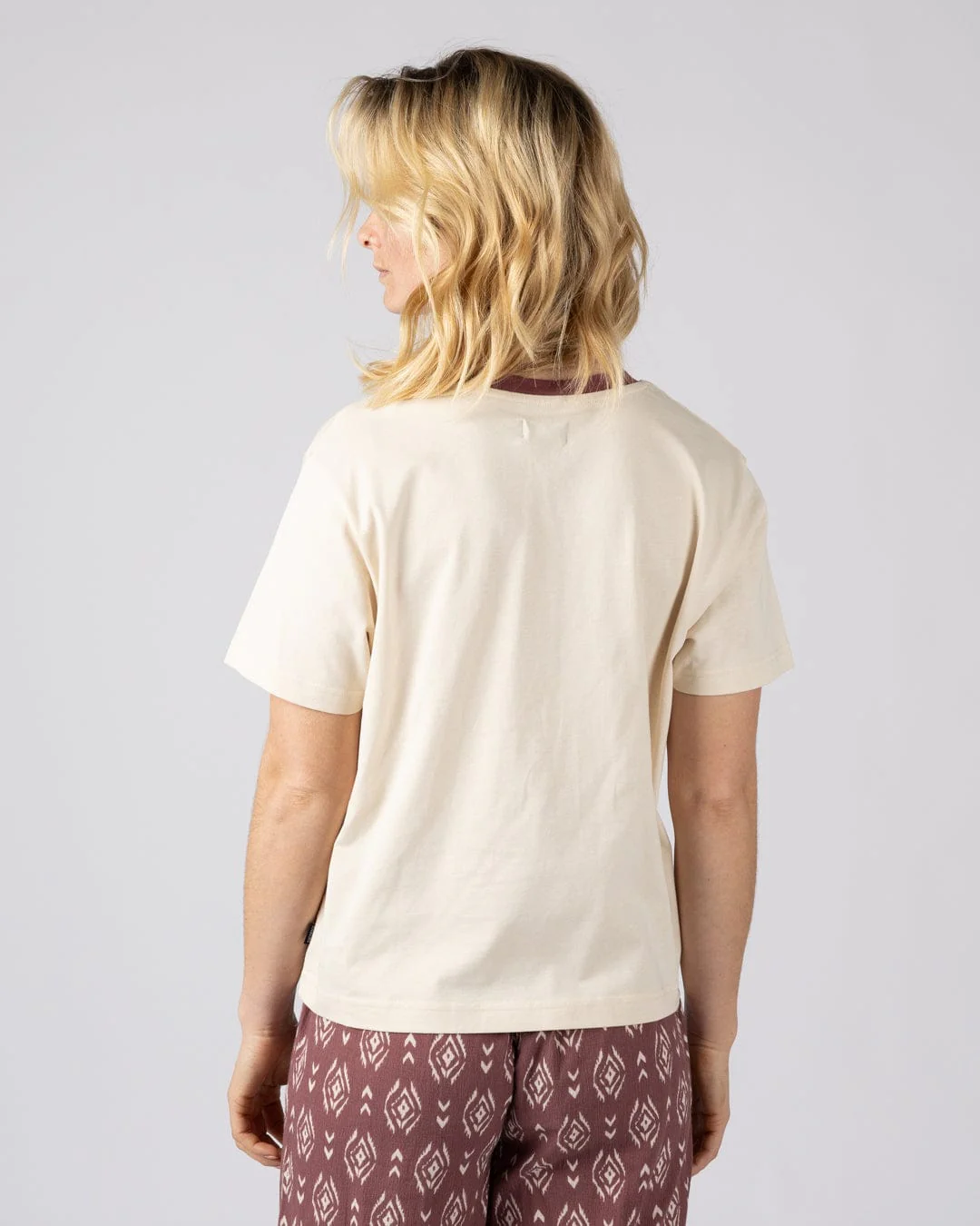Sunset Seeker - Womens Boxy Short Sleeve T-Shirt - Cream - Image 9