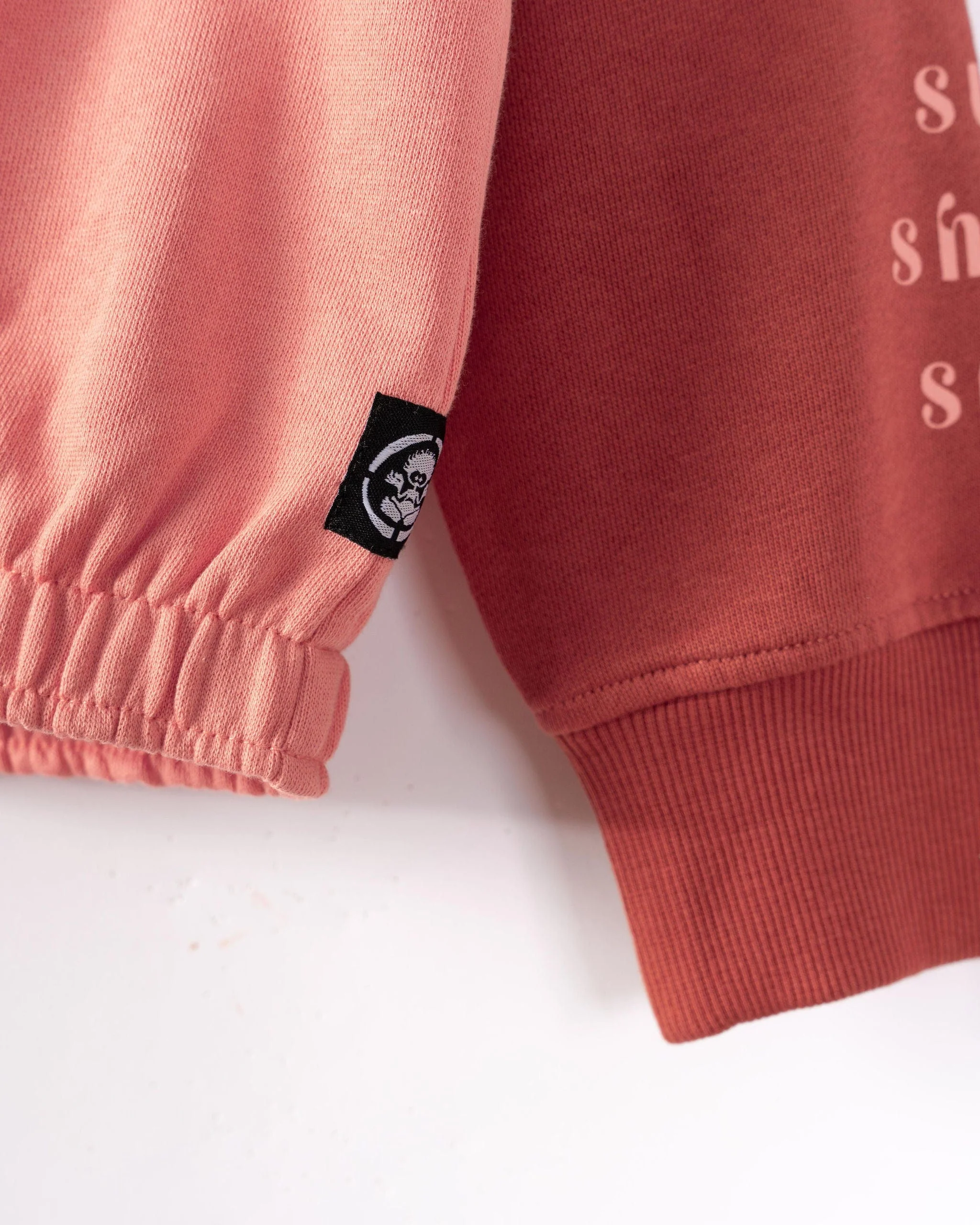 Sunshine Soul - Kids Oversized Sweatshirt - Coral - Image 4