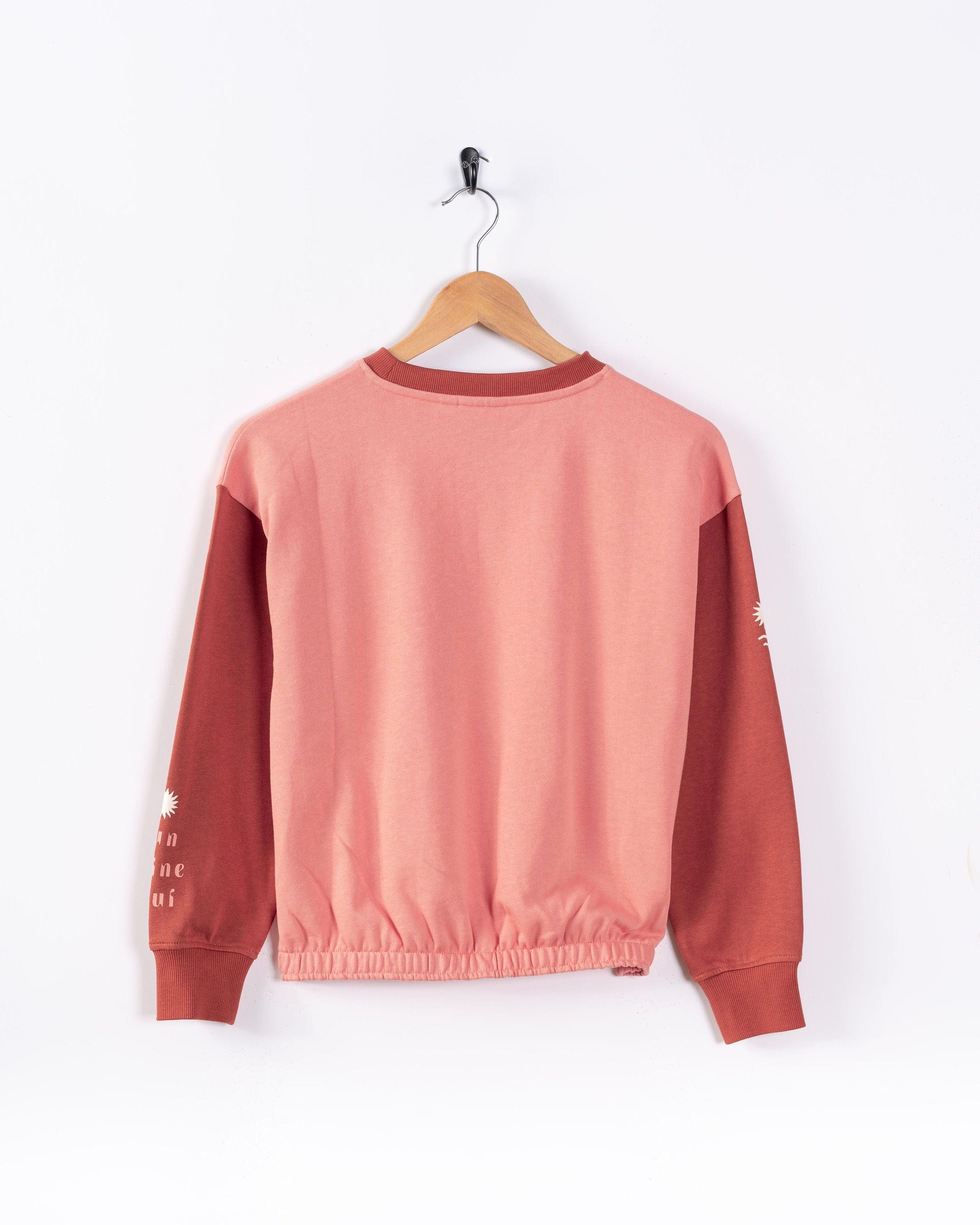 Sunshine Soul - Kids Oversized Sweatshirt - Coral - Image 6