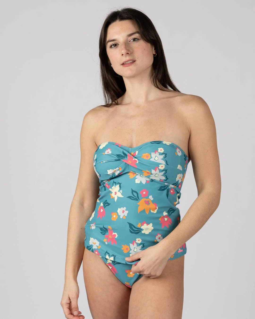 Surf Daze - Womens Tankini Top - Blue - Image 3