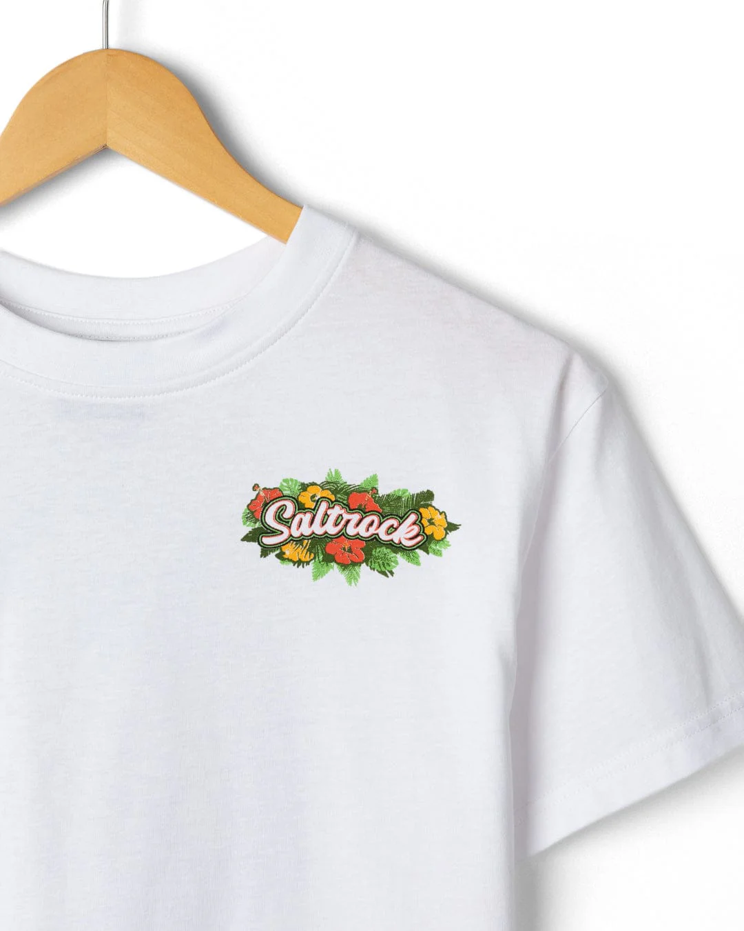 Surf Shack Cornwall - Kids Short Sleeve T-shirt- White - Image 4