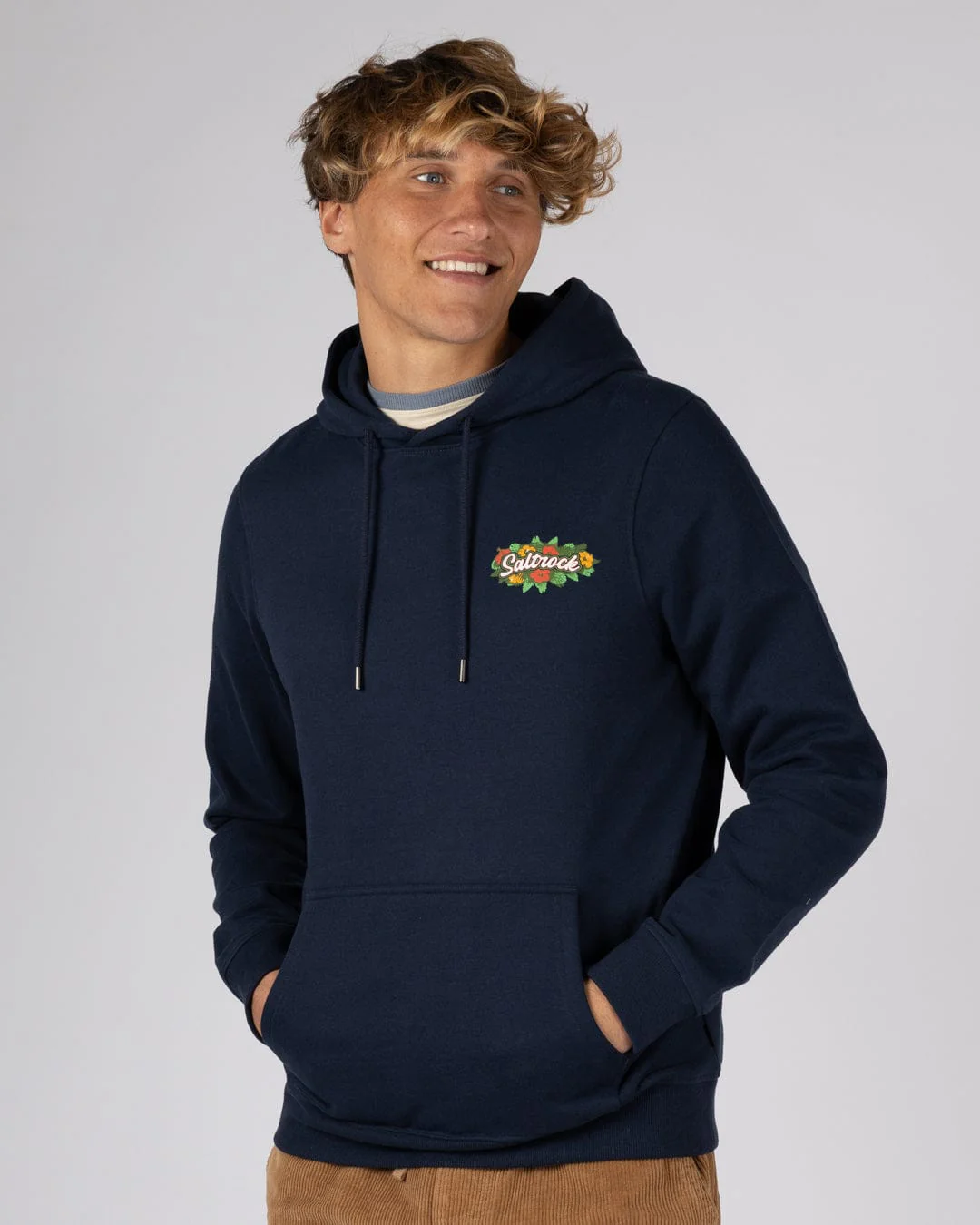 Surf Shack Cornwall - Mens Pop Hoodie - Blue - Image 2