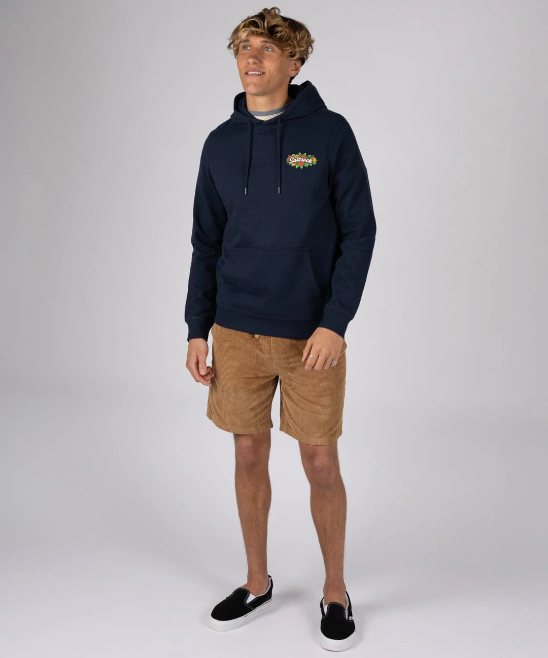 Surf Shack Cornwall - Mens Pop Hoodie - Blue - Image 4