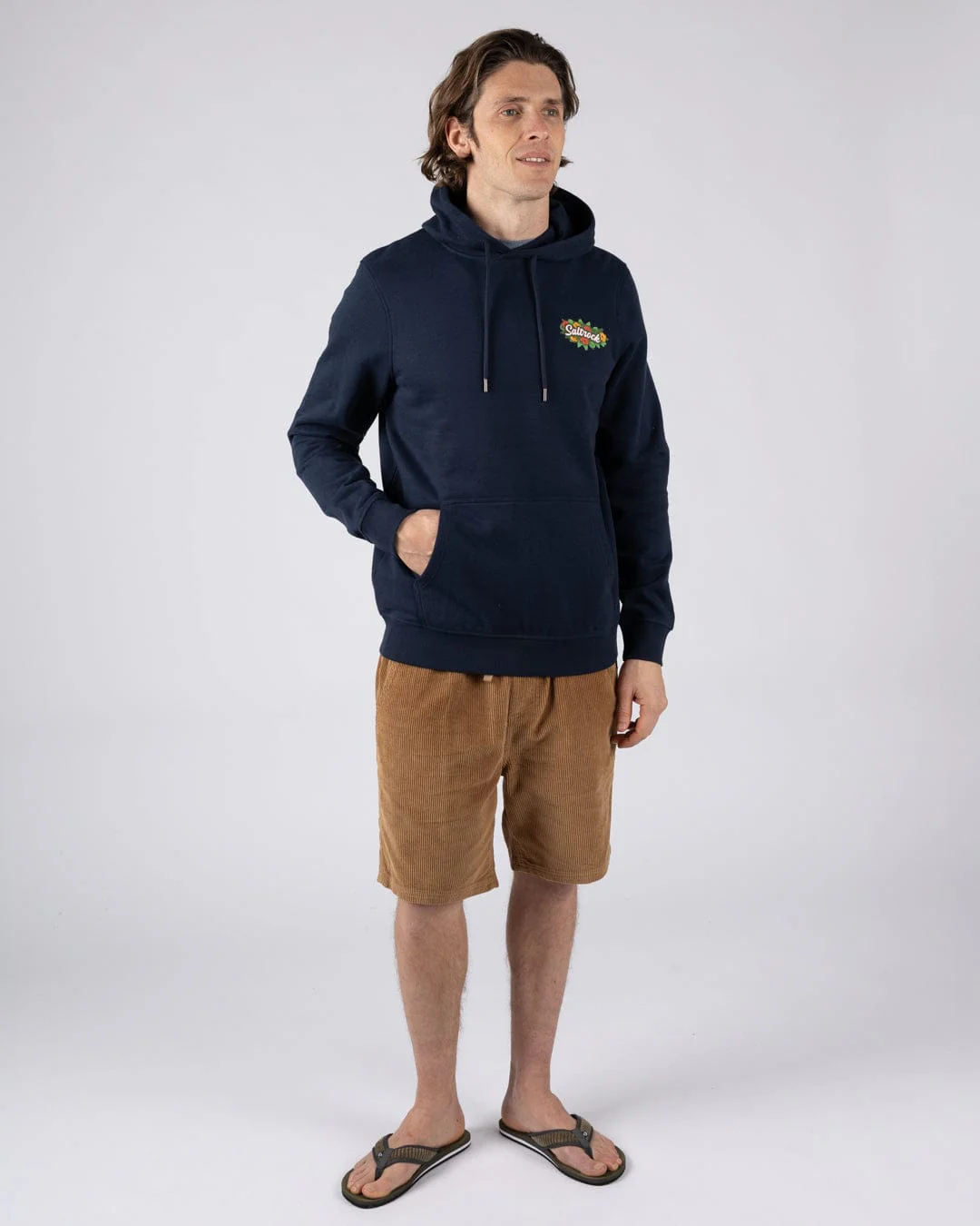 Surf Shack Wales - Mens Pop Hoodie - Blue - Image 5