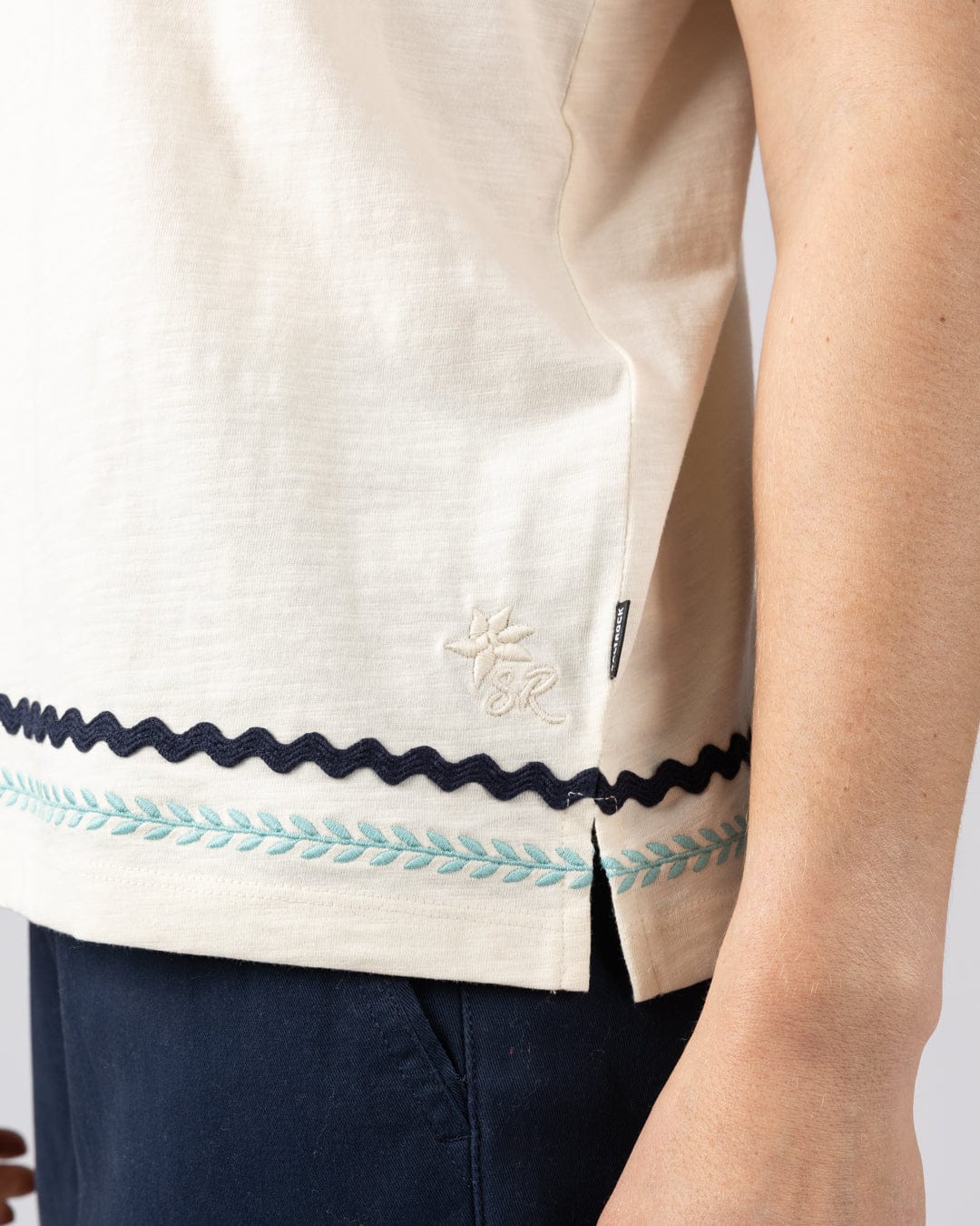 Talwyn - Womens Slub Vest - Cream - Image 5