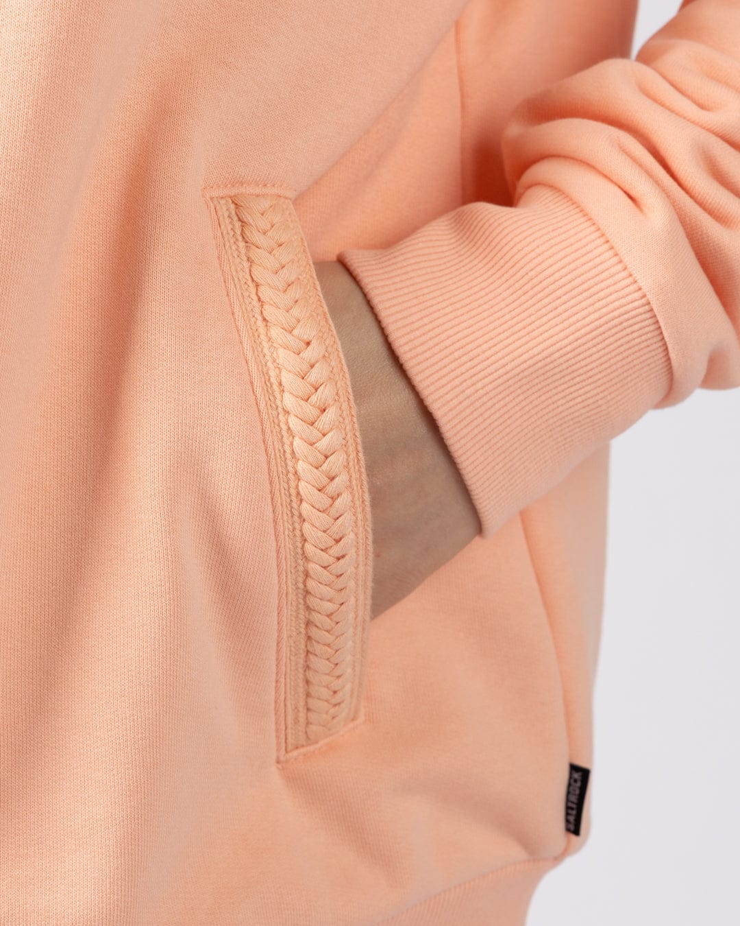 Tamsin - Womens Borg Lined Hoodie - Light Pink - Image 8