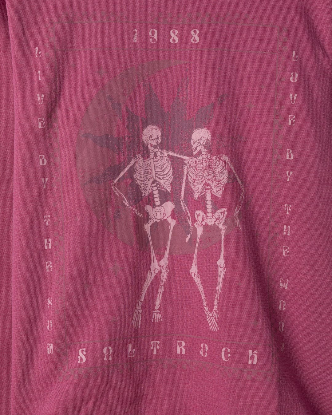 Tarot Moon - Womens Sweat Shirt - Dark Pink - Image 4