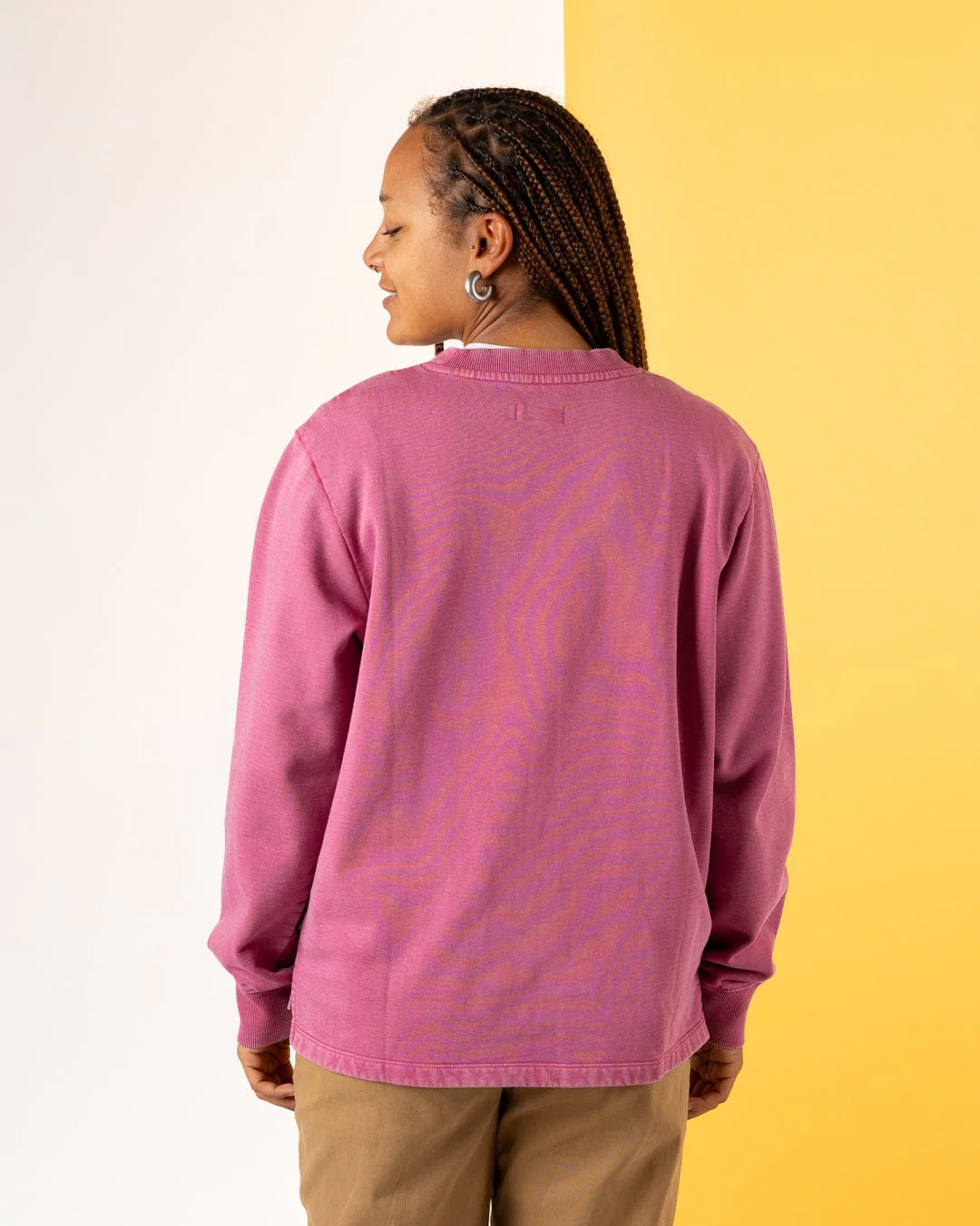 Tarot Moon - Womens Sweat Shirt - Dark Pink - Image 5