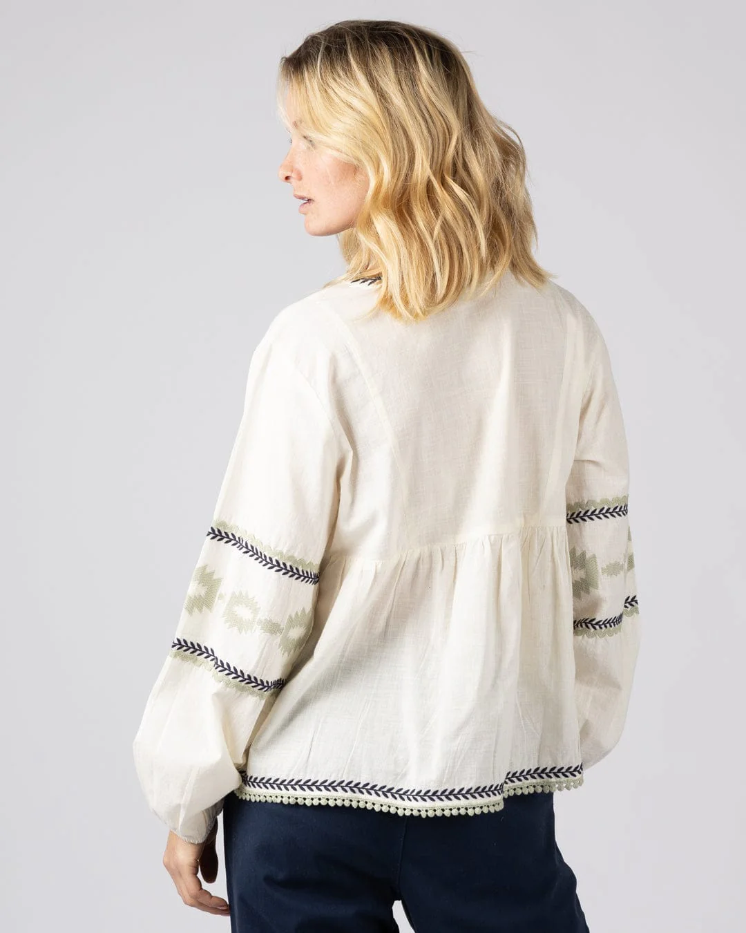 Tia - Womens Blouse - White - Image 4