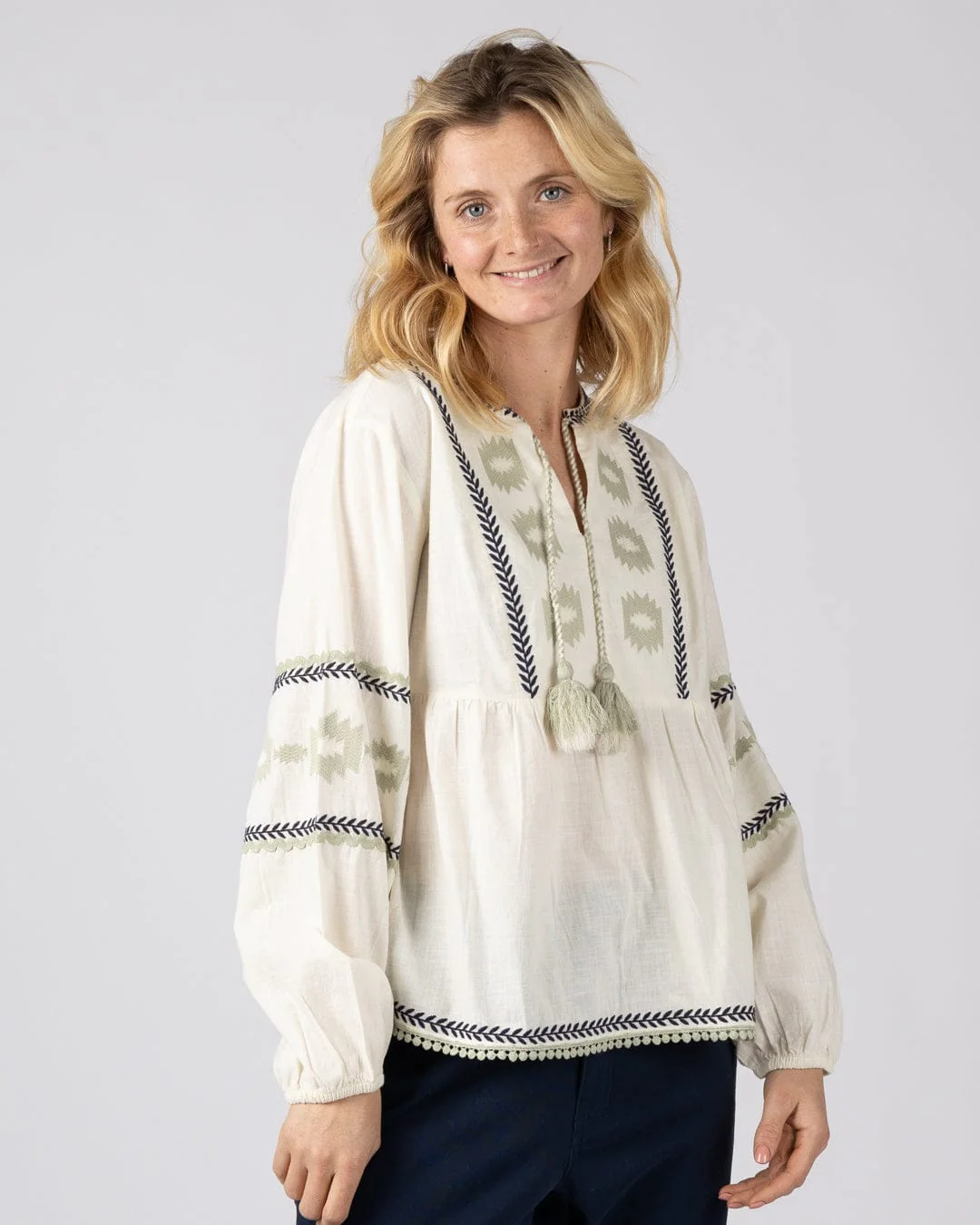 Tia - Womens Blouse - White - Image 8