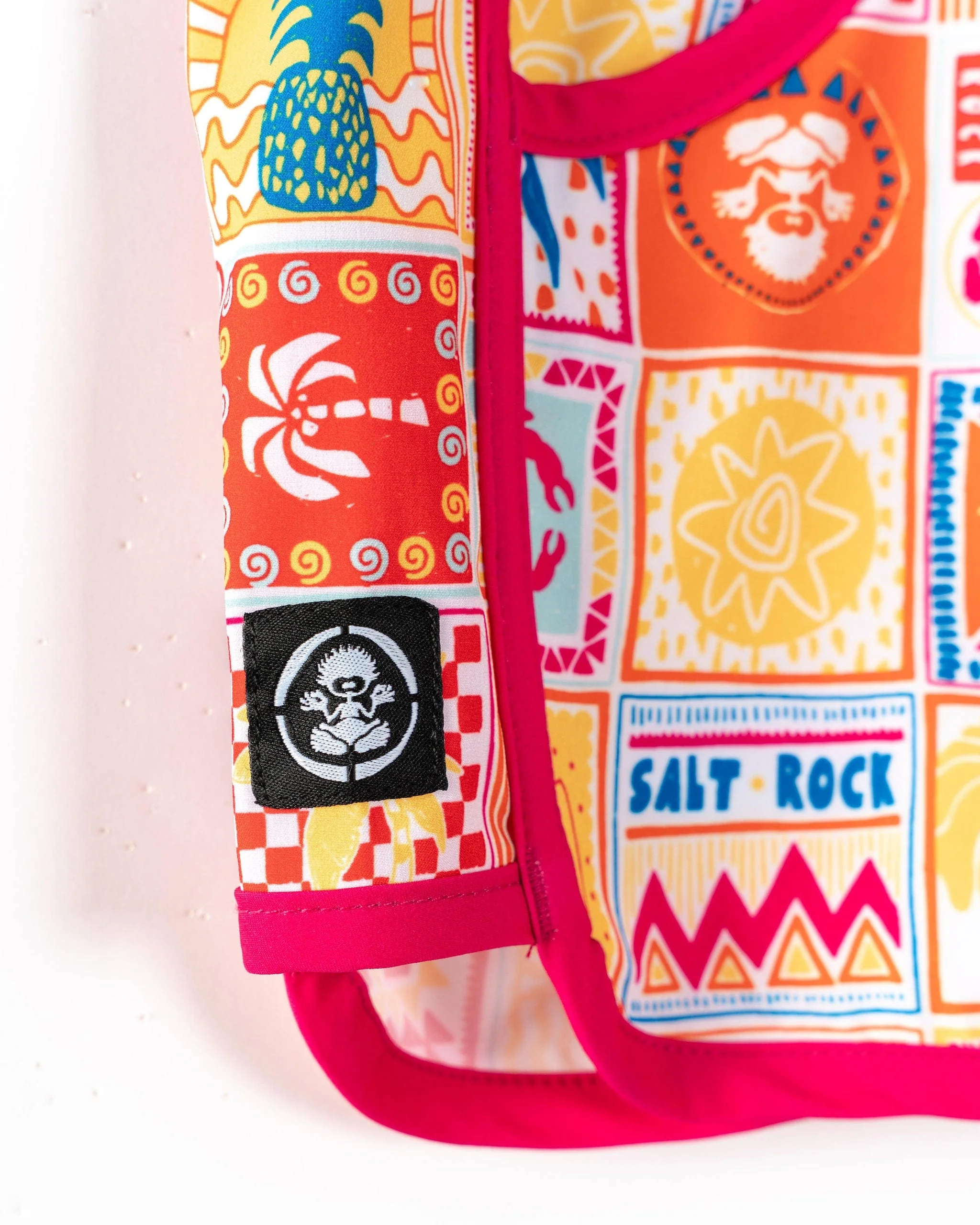Tiles - Kids Recycled Boardshorts - Pink - Image 4