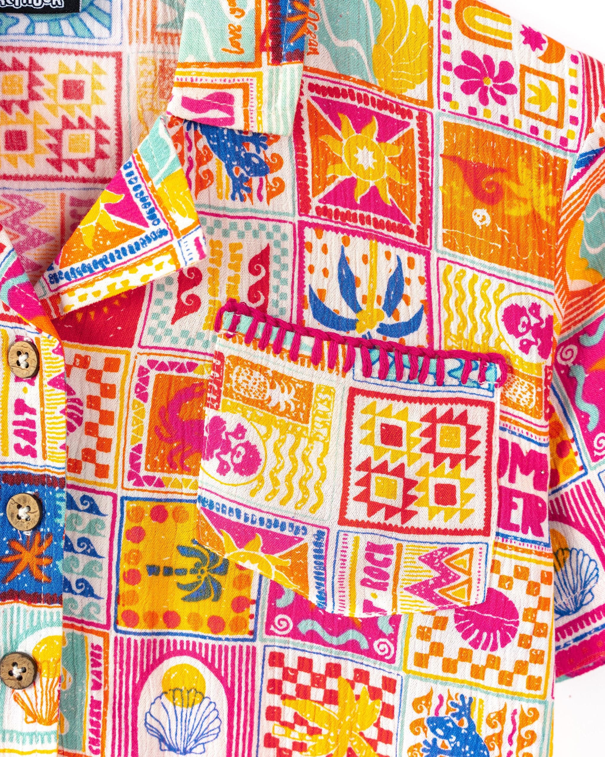 Tiles - Kids Shirt - Multi - Image 3