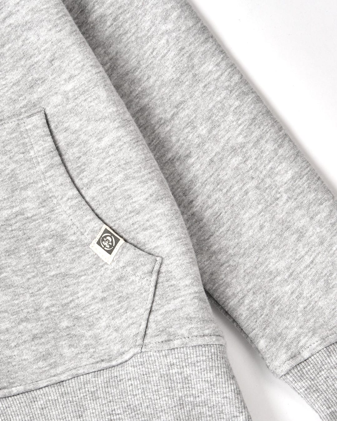 Tok Corp - Recycled Kids Zip Hoodie - Grey Marl - Image 3