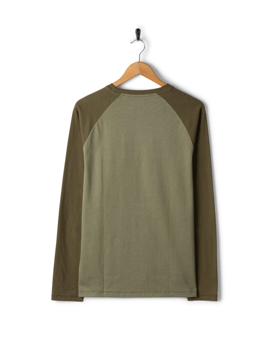 Torn Stripe - Mens Long Sleeve T-Shirt - Green - Image 3