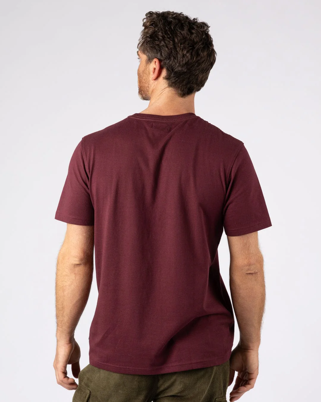 Torn Stripe - Mens T-Shirt - Dark Purple - Image 4
