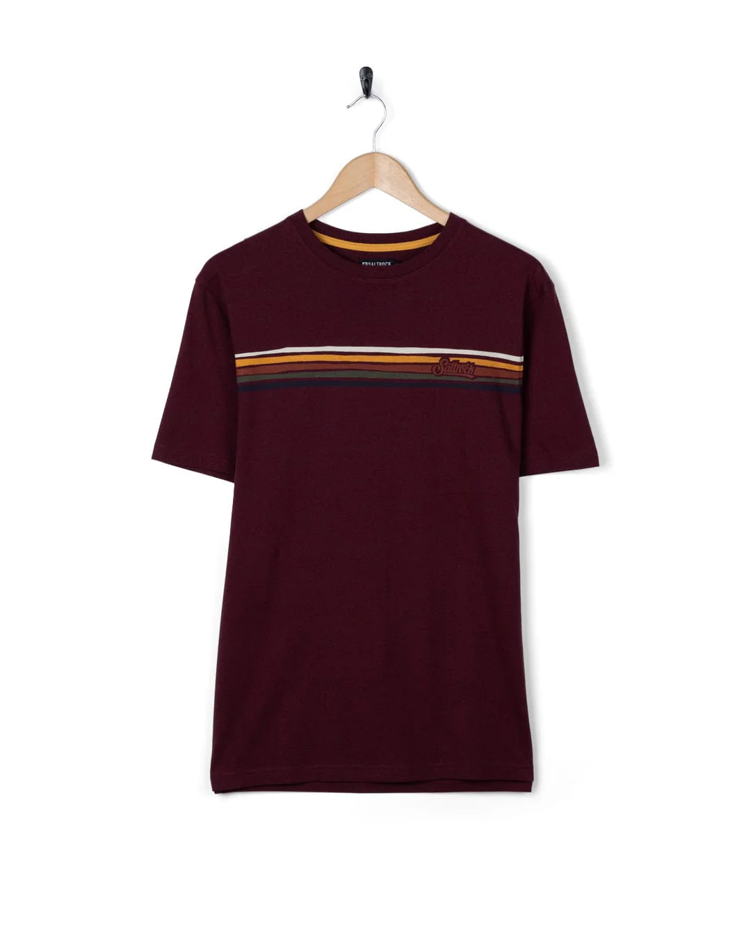 Torn Stripe - Mens T-Shirt - Dark Purple - Image 6