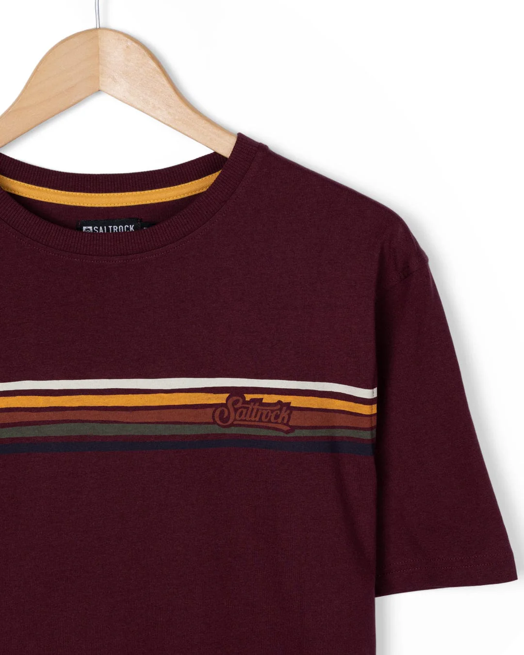 Torn Stripe - Mens T-Shirt - Dark Purple - Image 7