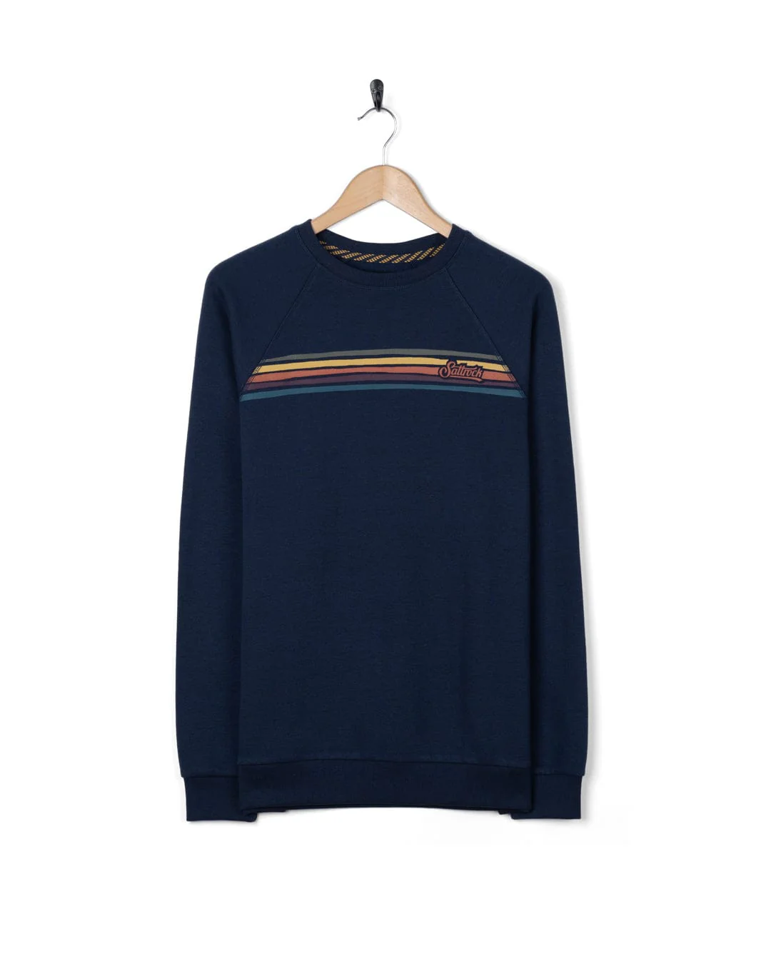 Torn Stripe - Mens Sweat Shirt - Blue