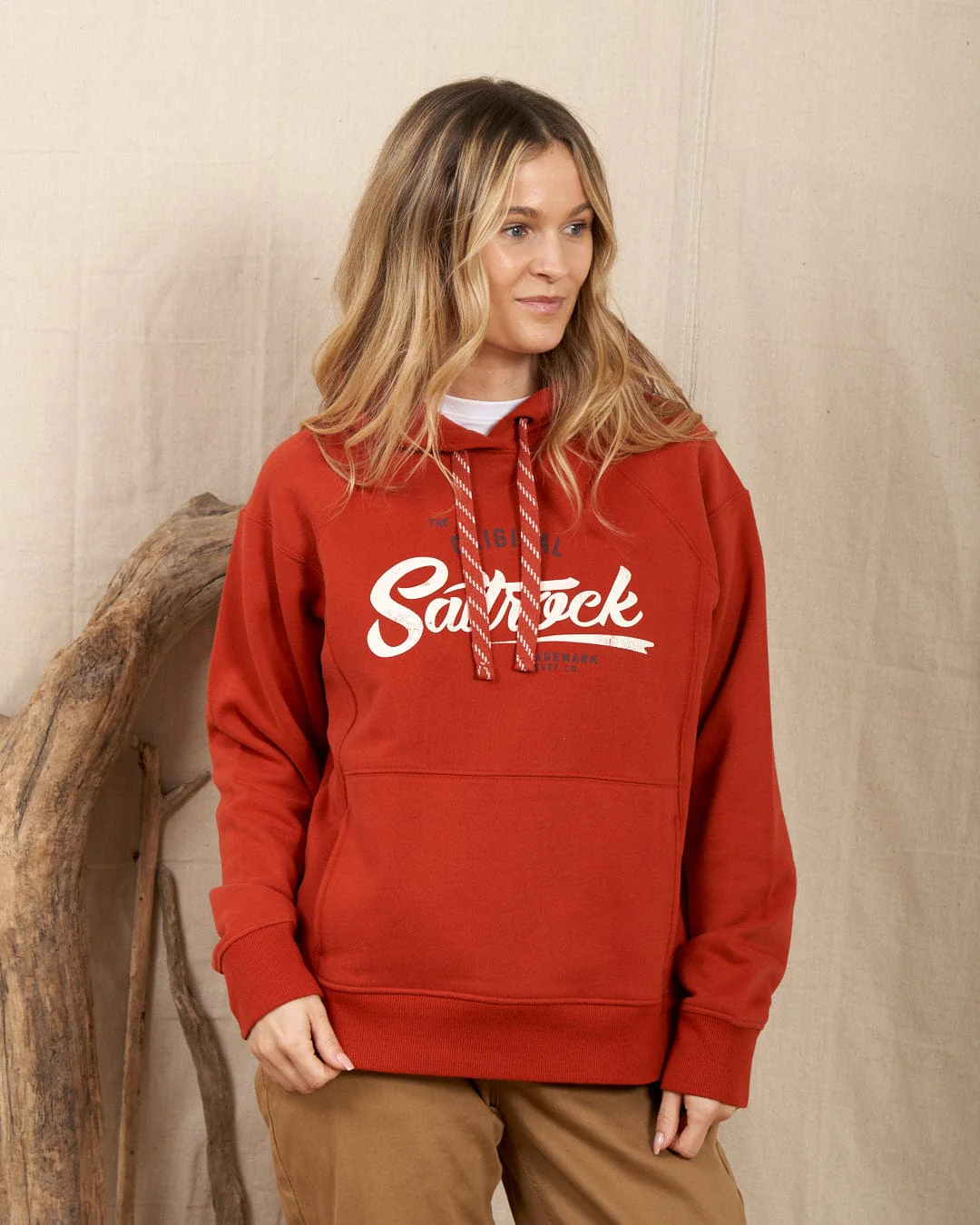 Trademark Original - Womens Recycled Pop Hoodie - Red - Image 8
