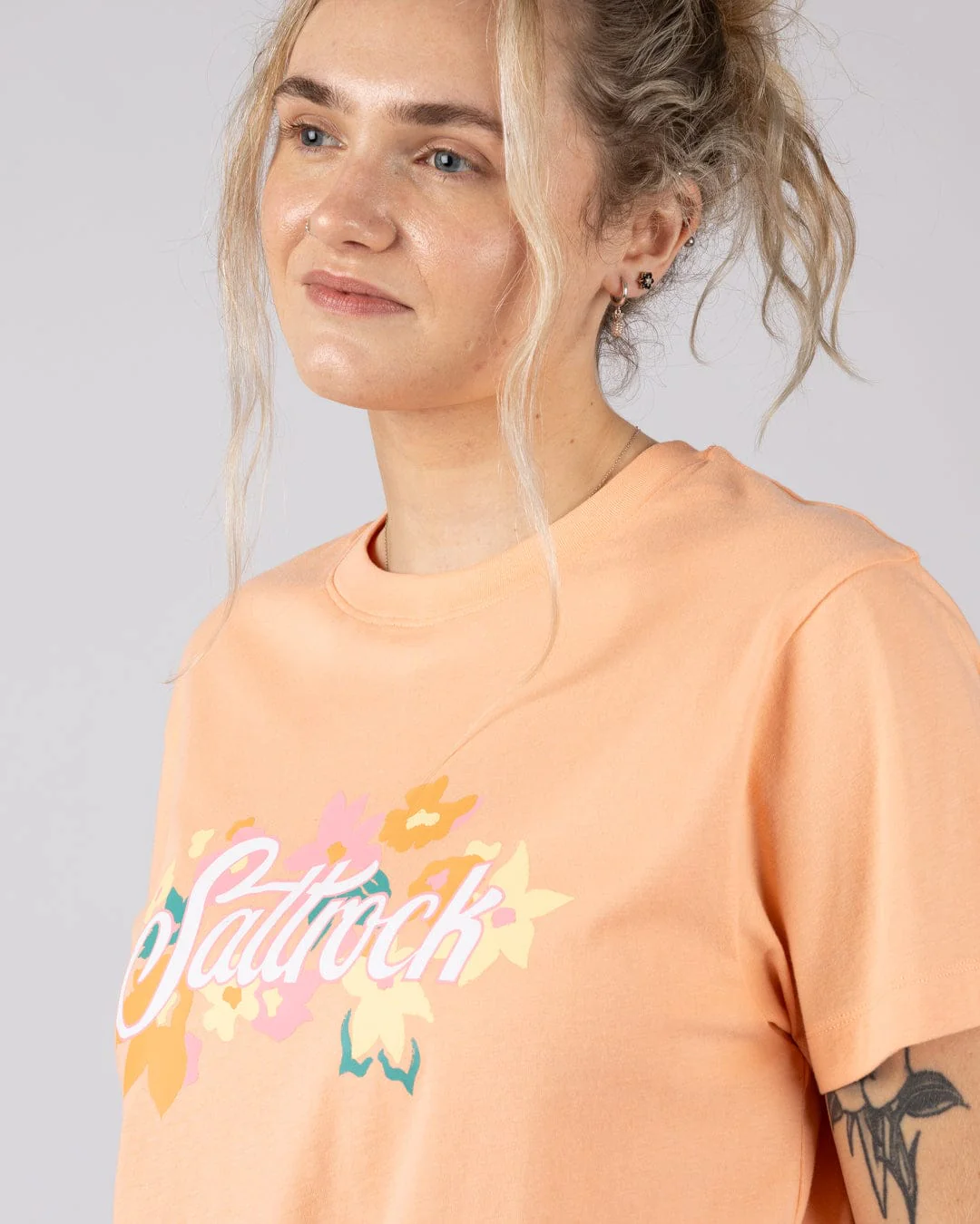 Trader Daze - Womens Boxy Short Sleeve T-Shirt - Orange - Image 2