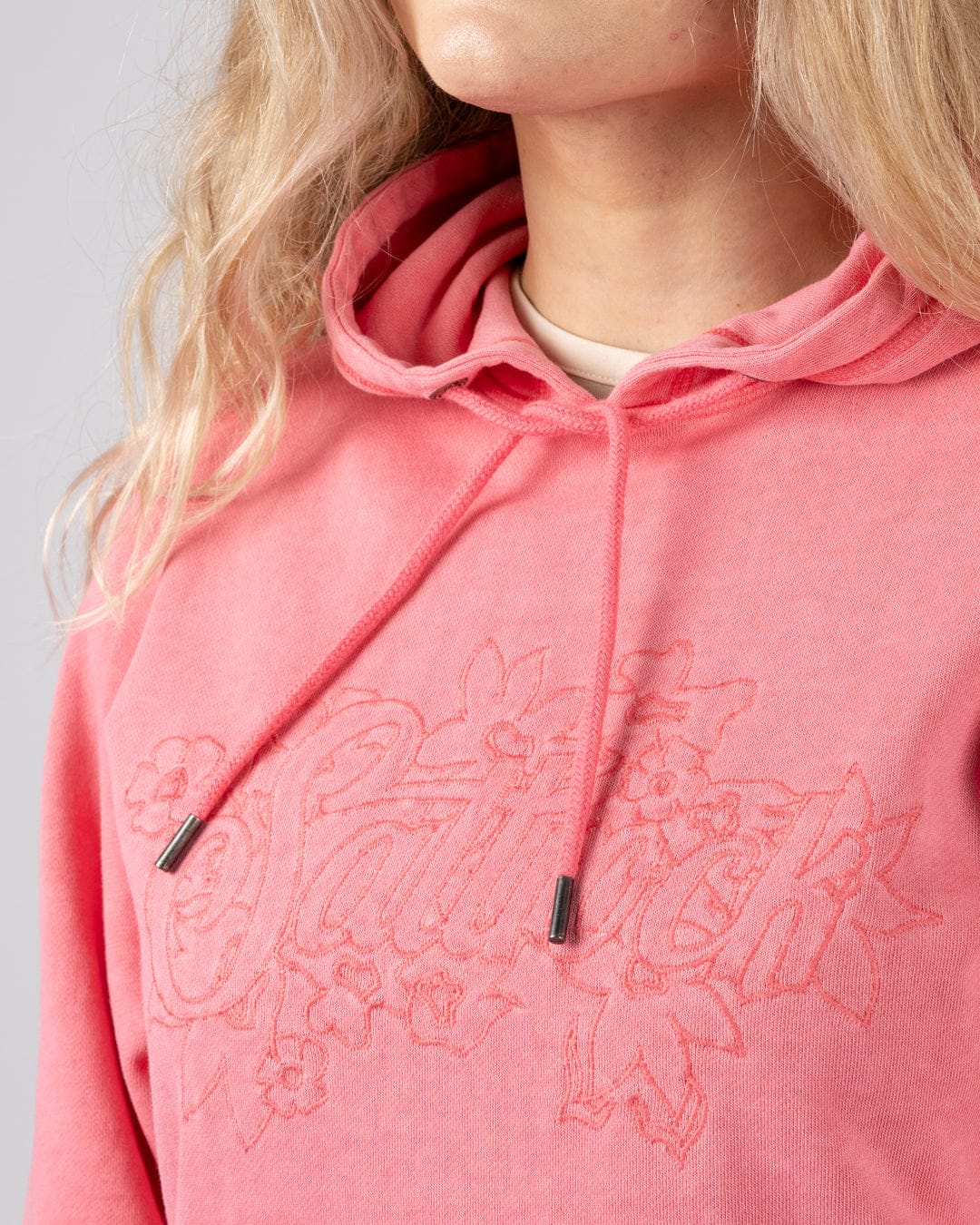 Trader Tonal - Womens Pop Hoodie - Bright Pink - Image 6