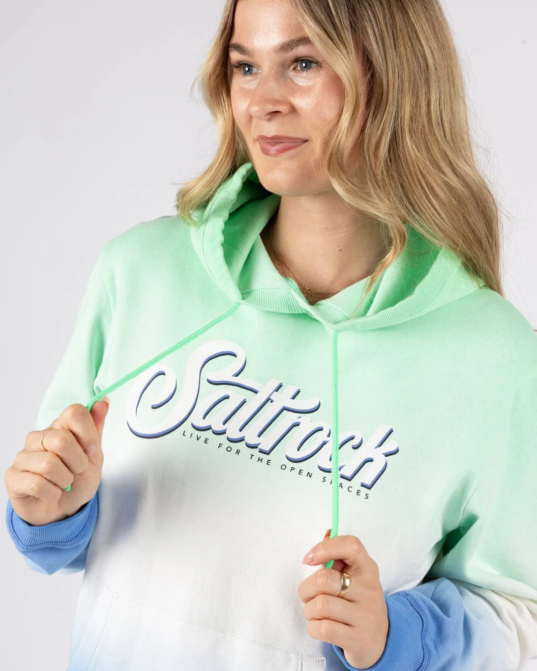 Trader Triple - Womens Pop Hoodie - Green - Image 2