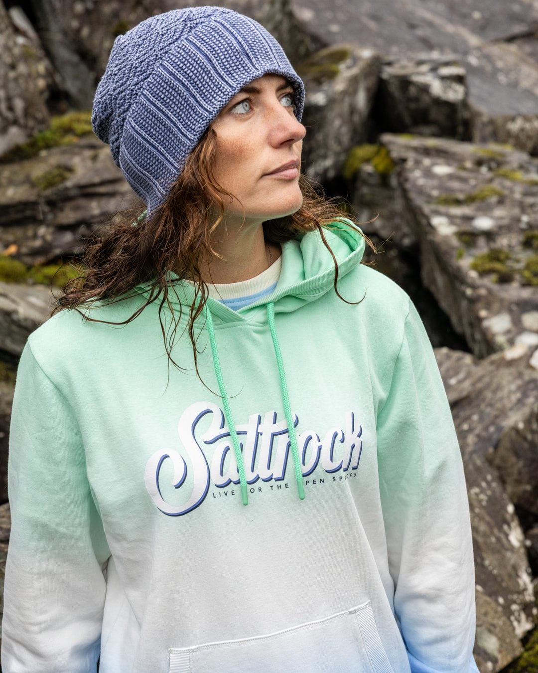 Trader Triple - Womens Pop Hoodie - Green - Image 3