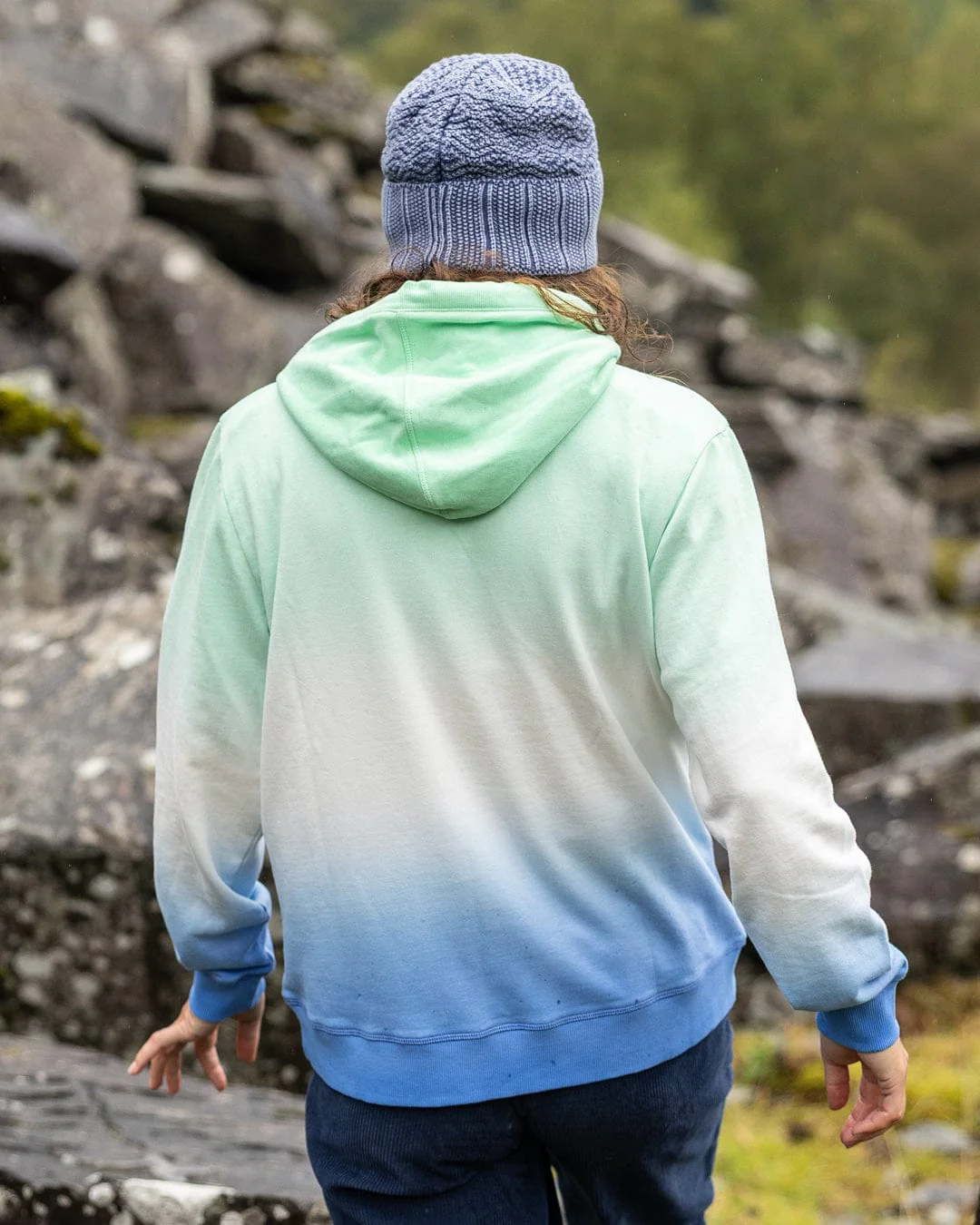 Trader Triple - Womens Pop Hoodie - Green - Image 4