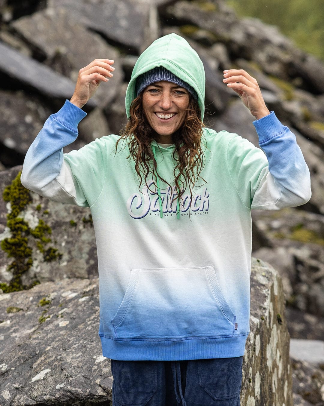Trader Triple - Womens Pop Hoodie - Green - Image 5