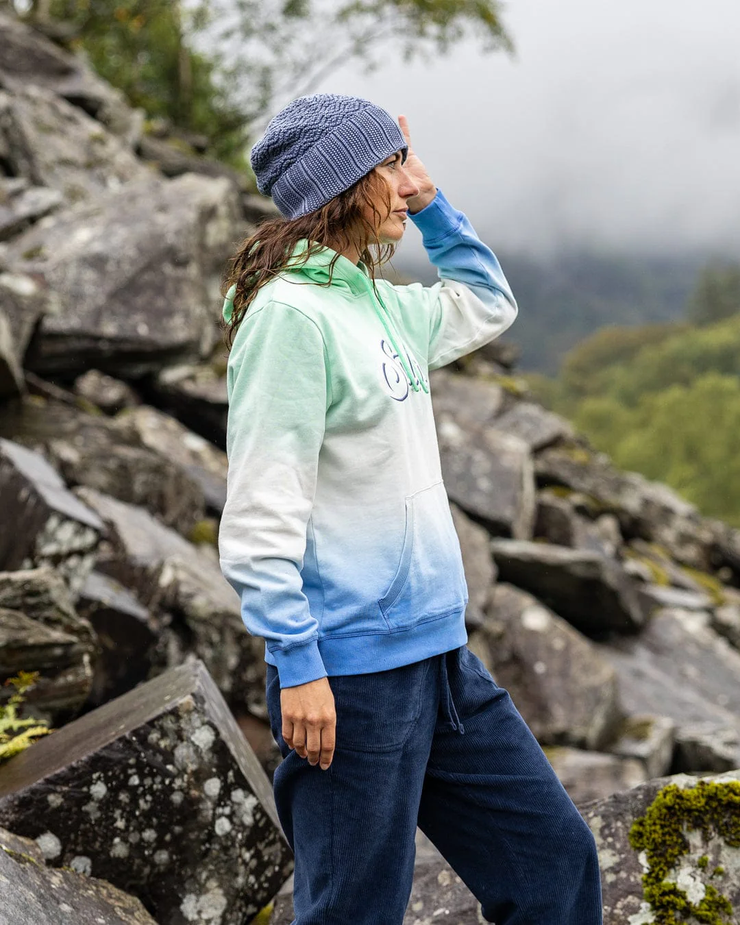 Trader Triple - Womens Pop Hoodie - Green - Image 6