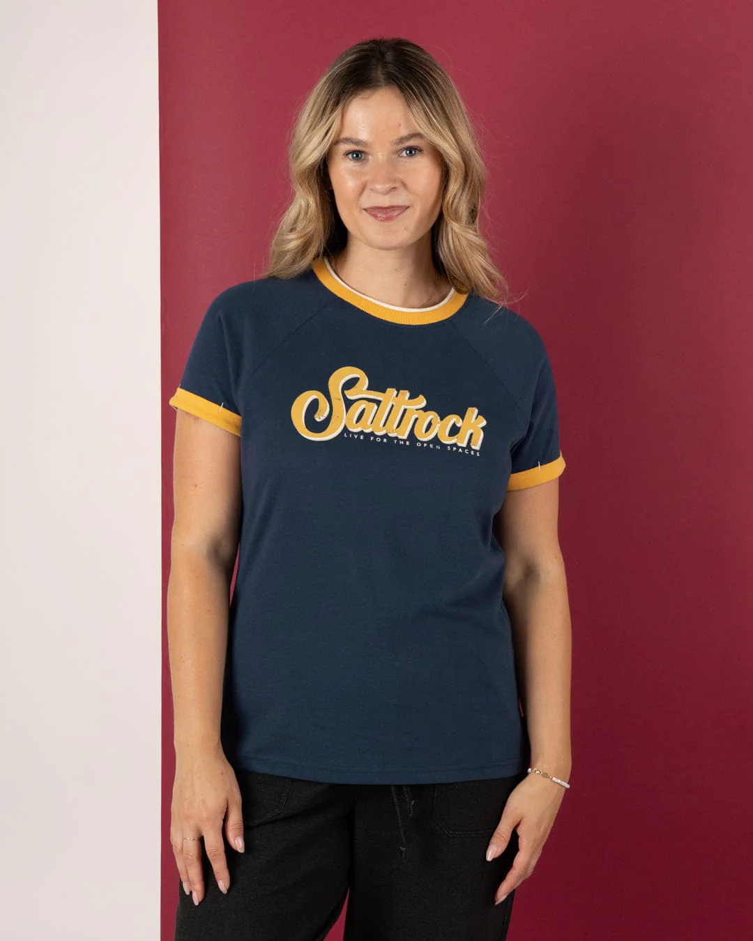 Trader Triple - Womens Short Sleeve T-Shirt - Blue
