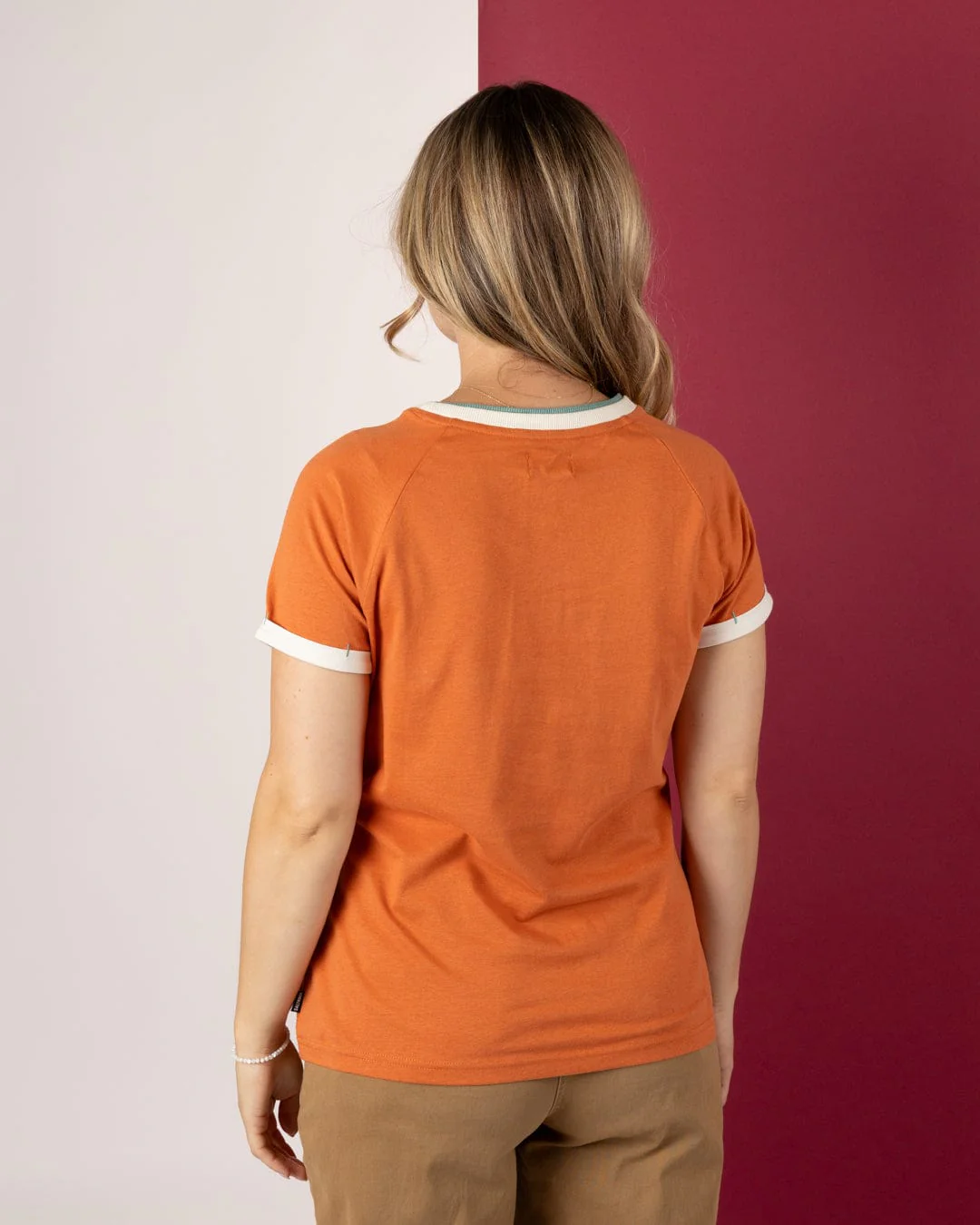 Trader Triple - Womens Short Sleeve T-Shirt - Orange - Image 5