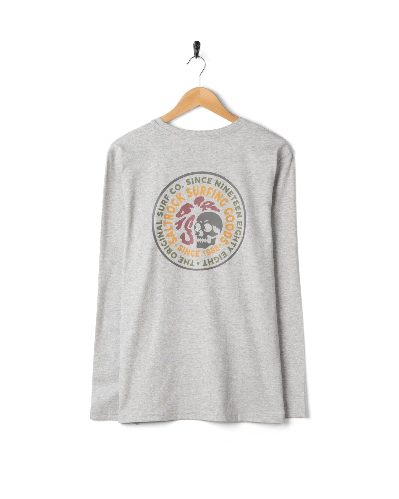 Trail Badge - Mens Long Sleeve T-Shirt - Grey - Image 6
