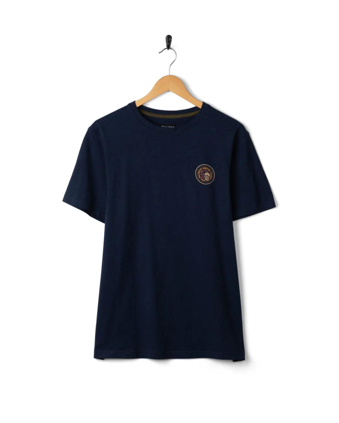Trail Badge Print - Mens Short Sleeve T-Shirt- Blue - Image 7