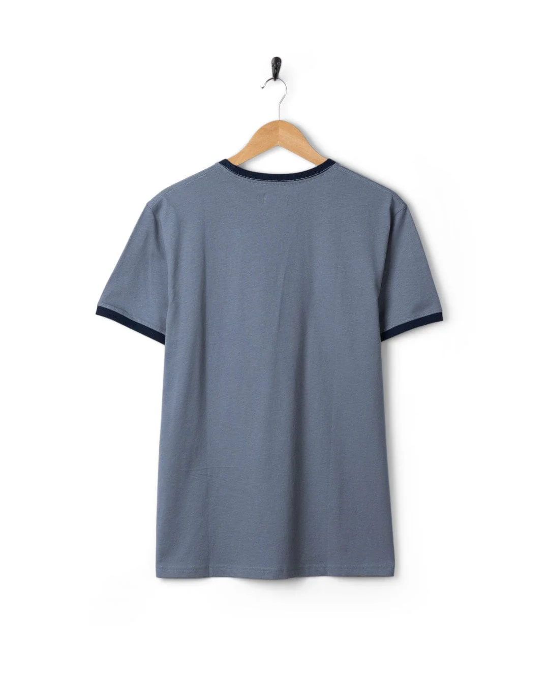 Trail Badge Ringer  - Mens Short Sleeve T-Shirt - Blue - Image 6