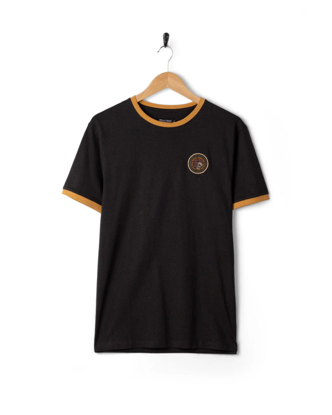 Trail Badge Ringer - Mens Short Sleeve - Dark Grey - Image 5