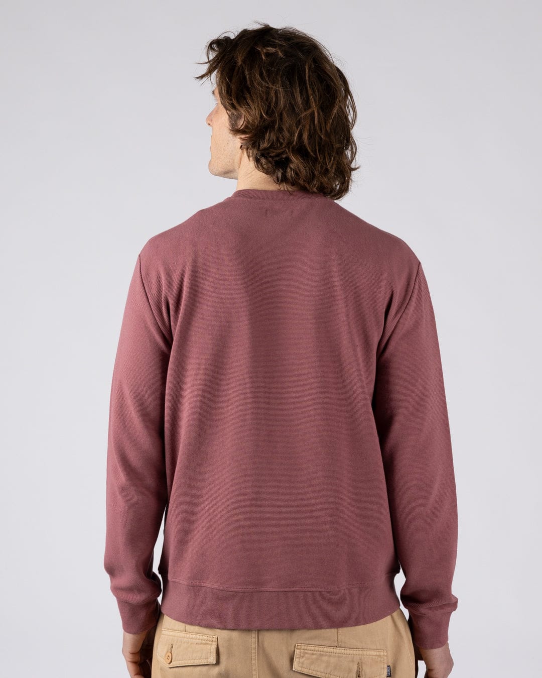 Trail Badge  - Mens Sweatshirt - Dark Pink - Image 6