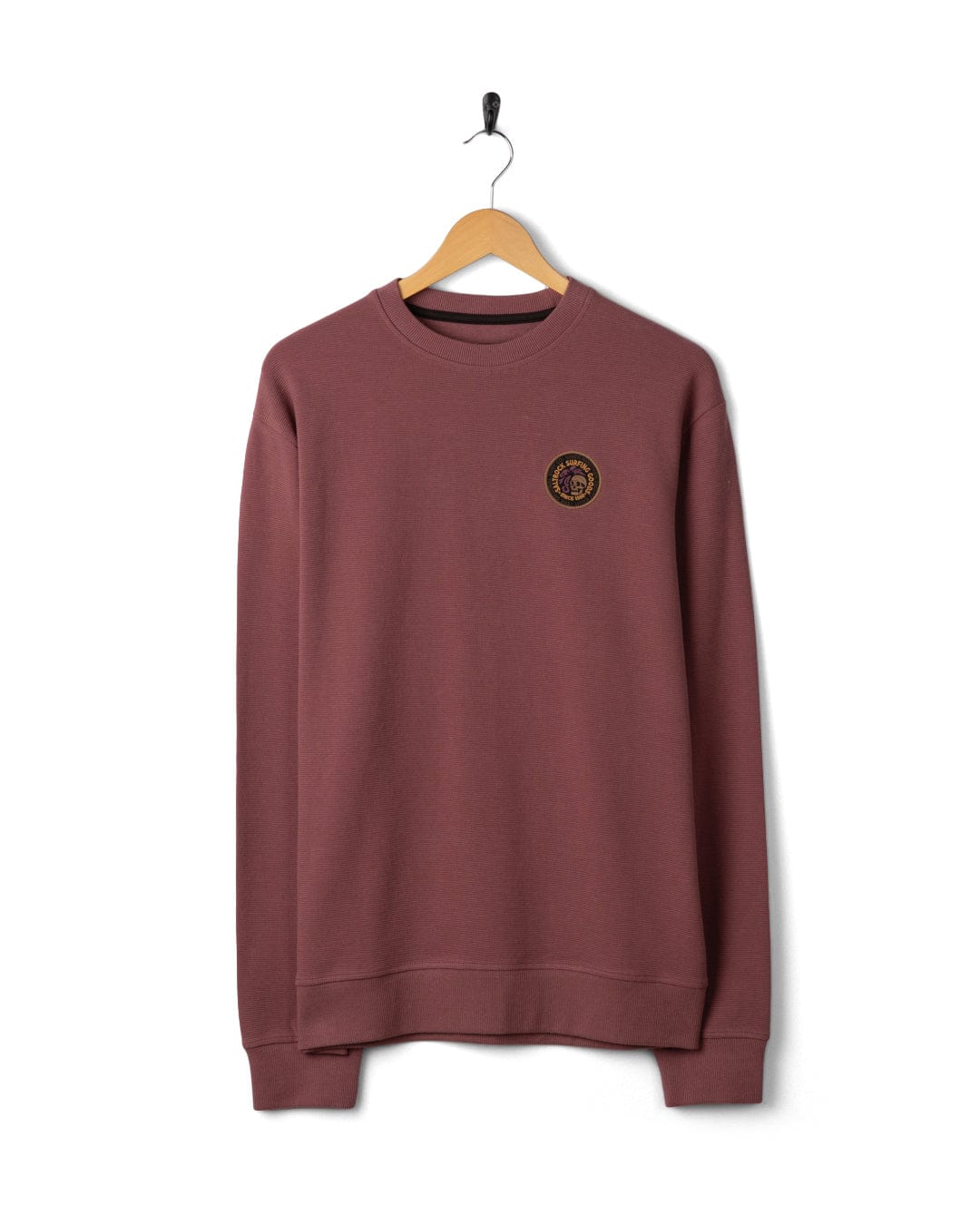 Trail Badge  - Mens Sweatshirt - Dark Pink - Image 9